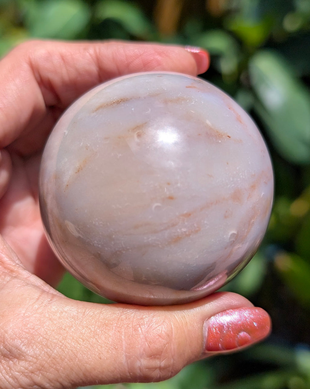 Sea Jasper Sphere - Opt. R