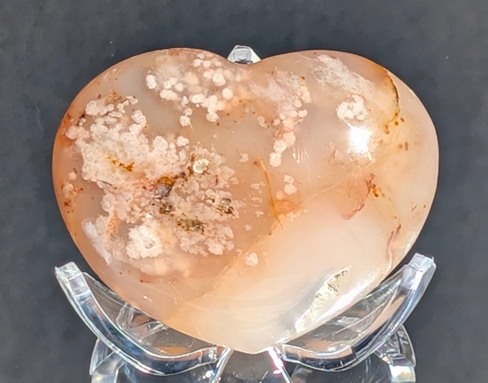 Flower Agate Heart I