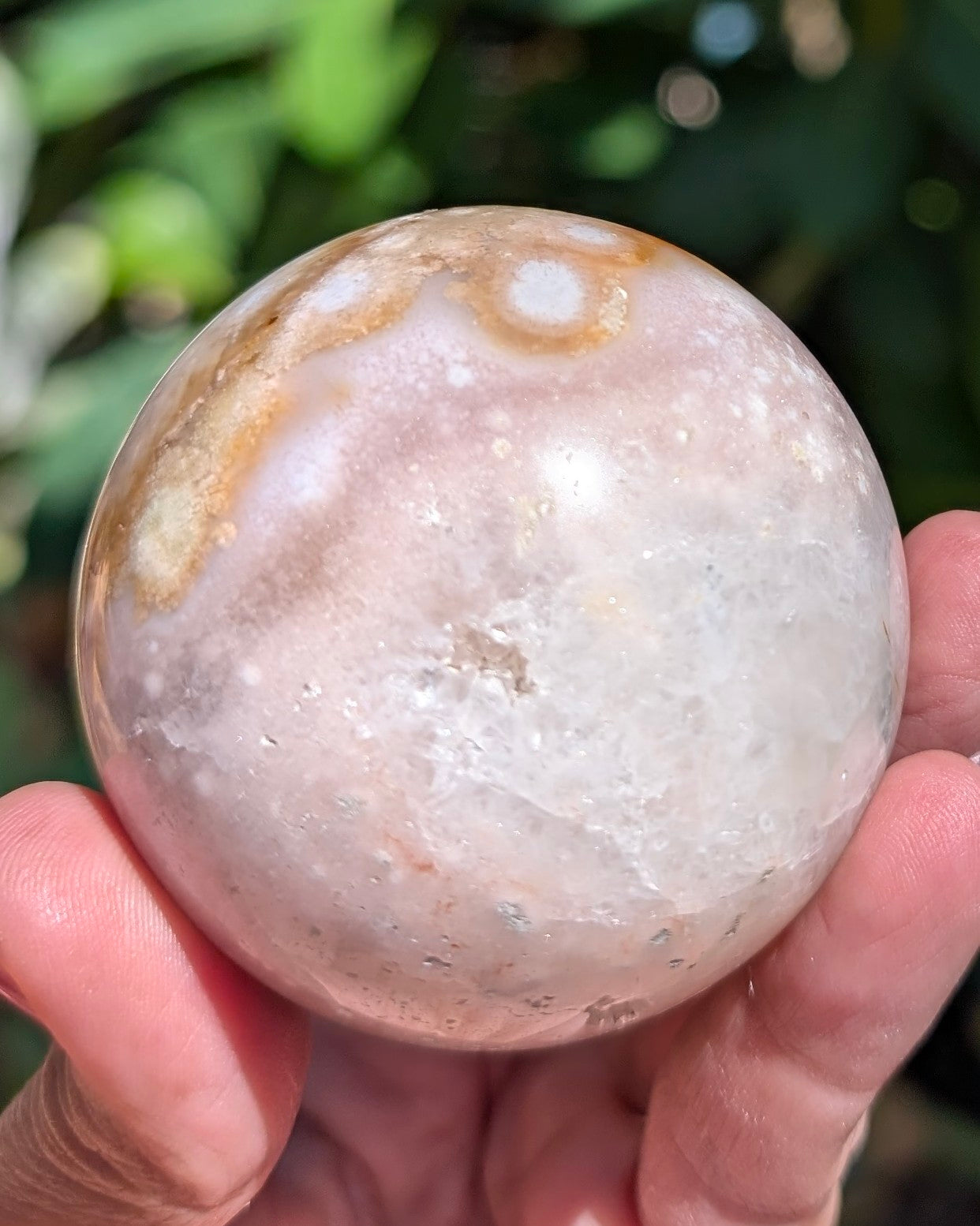 Flower Agate Sphere L