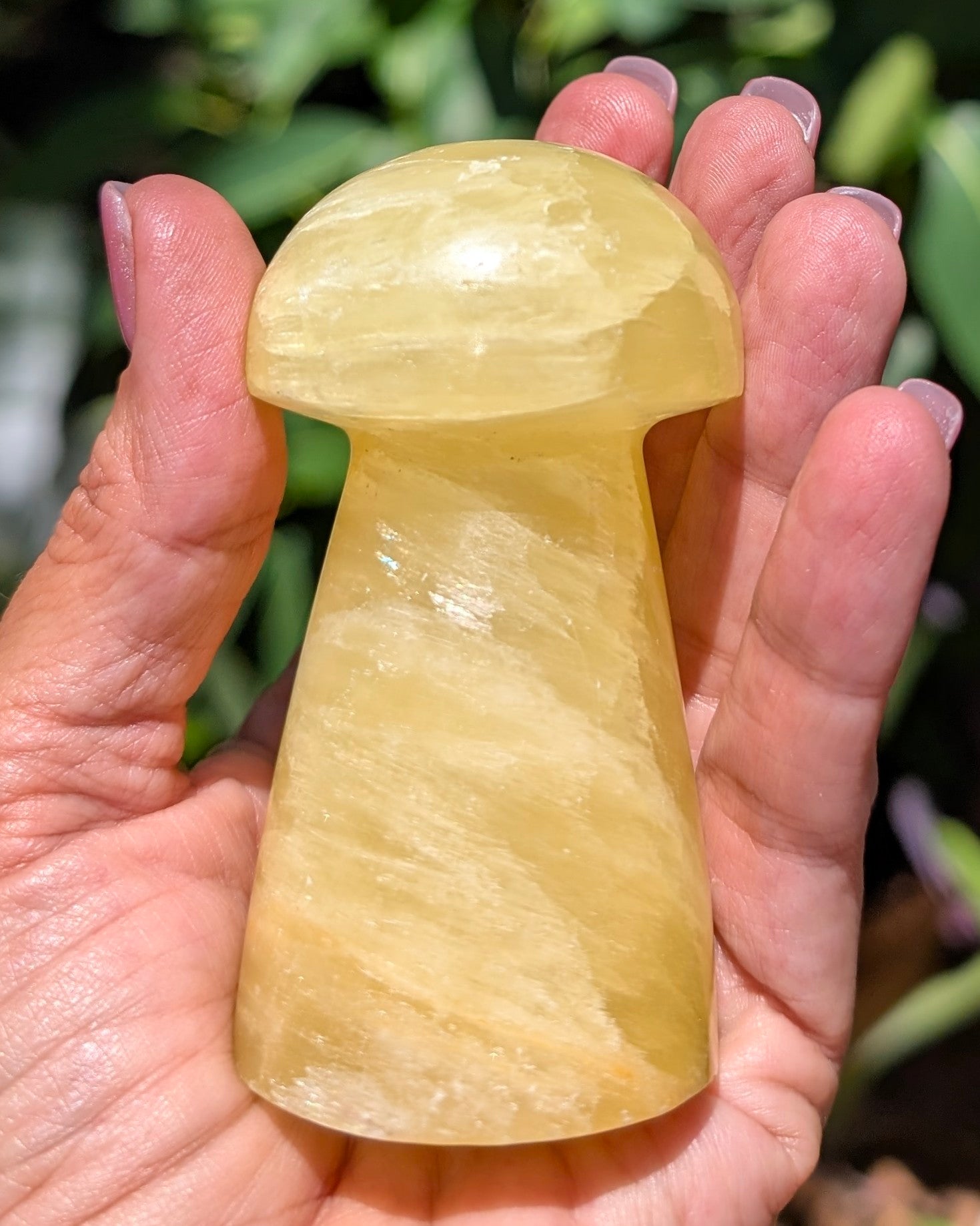 Yellow Calcite Mushroom C