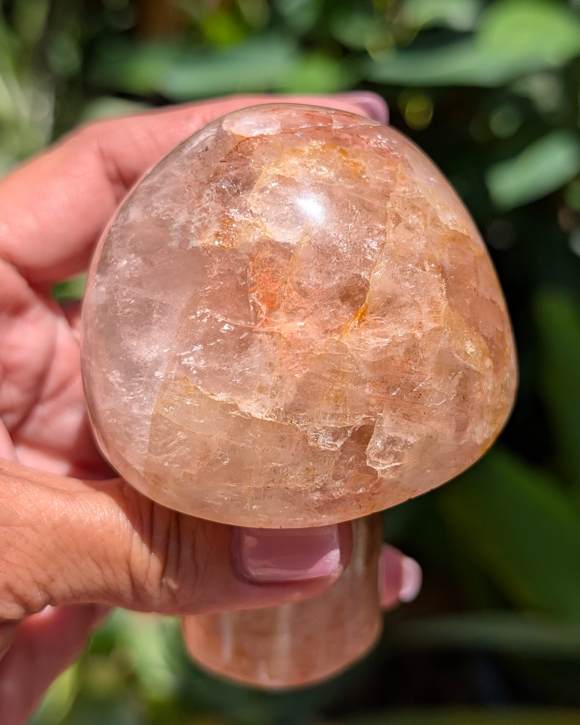Fire Quartz Mushroom