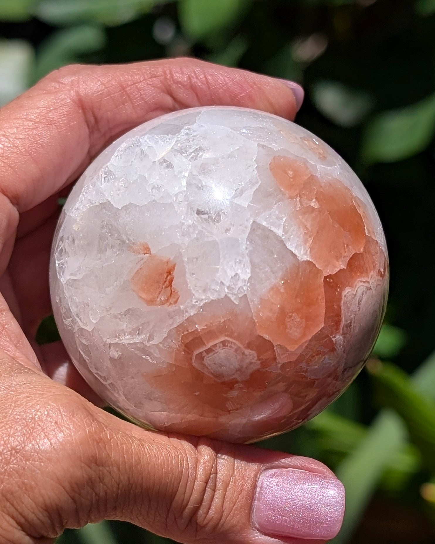 Flower Agate Sphere S