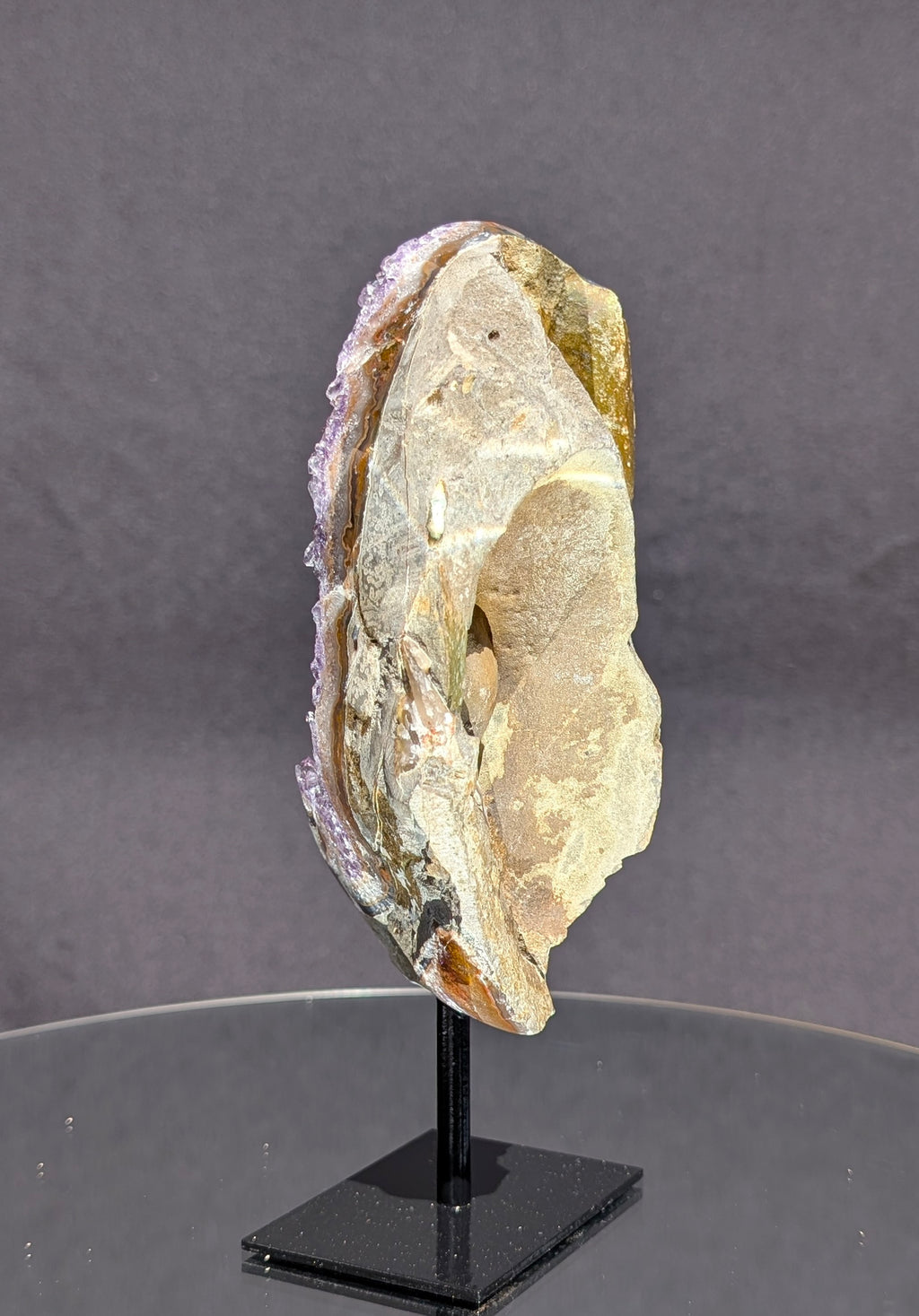 Amethyst Druzy Cluster on stand A