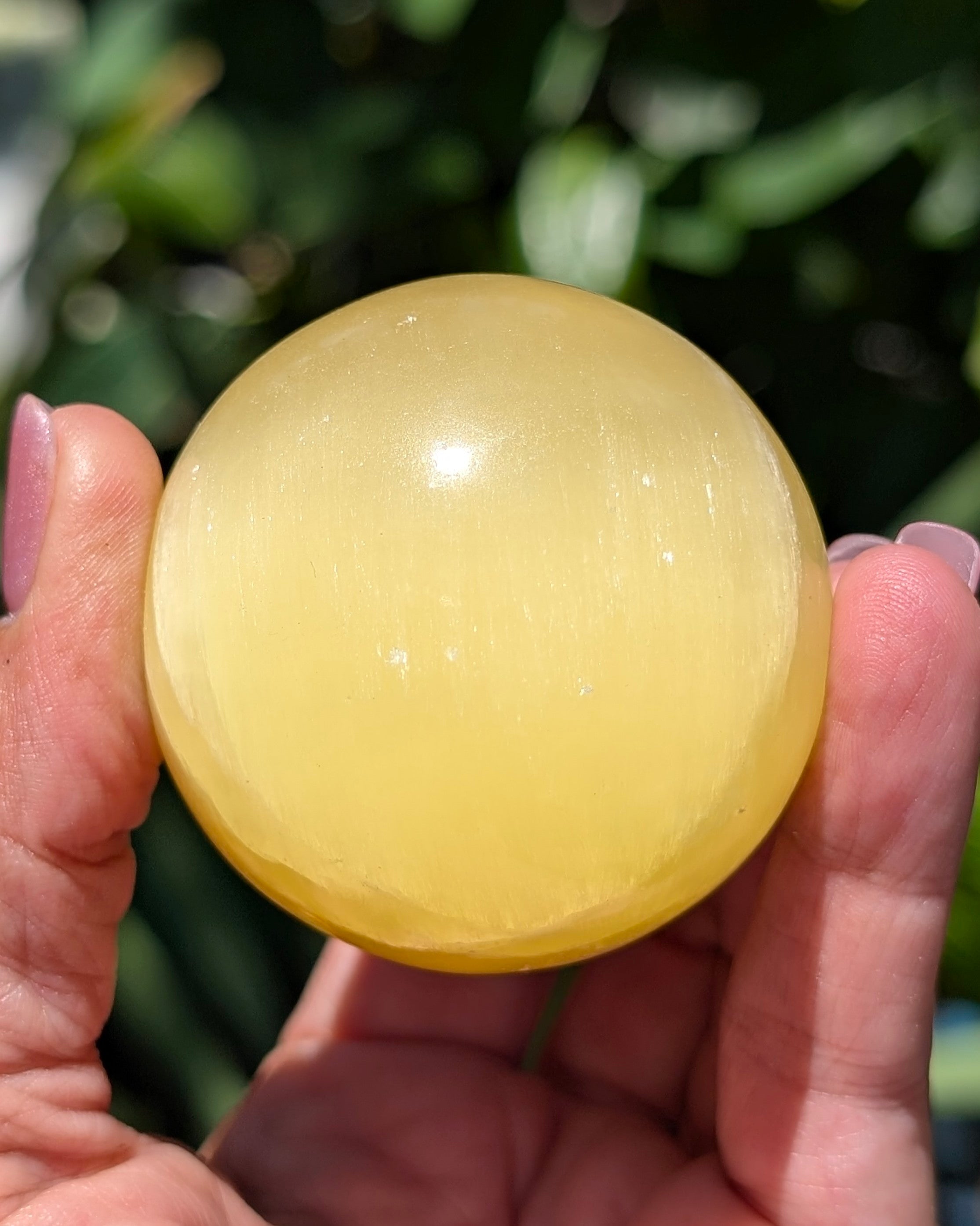 Yellow Calcite Sphere A