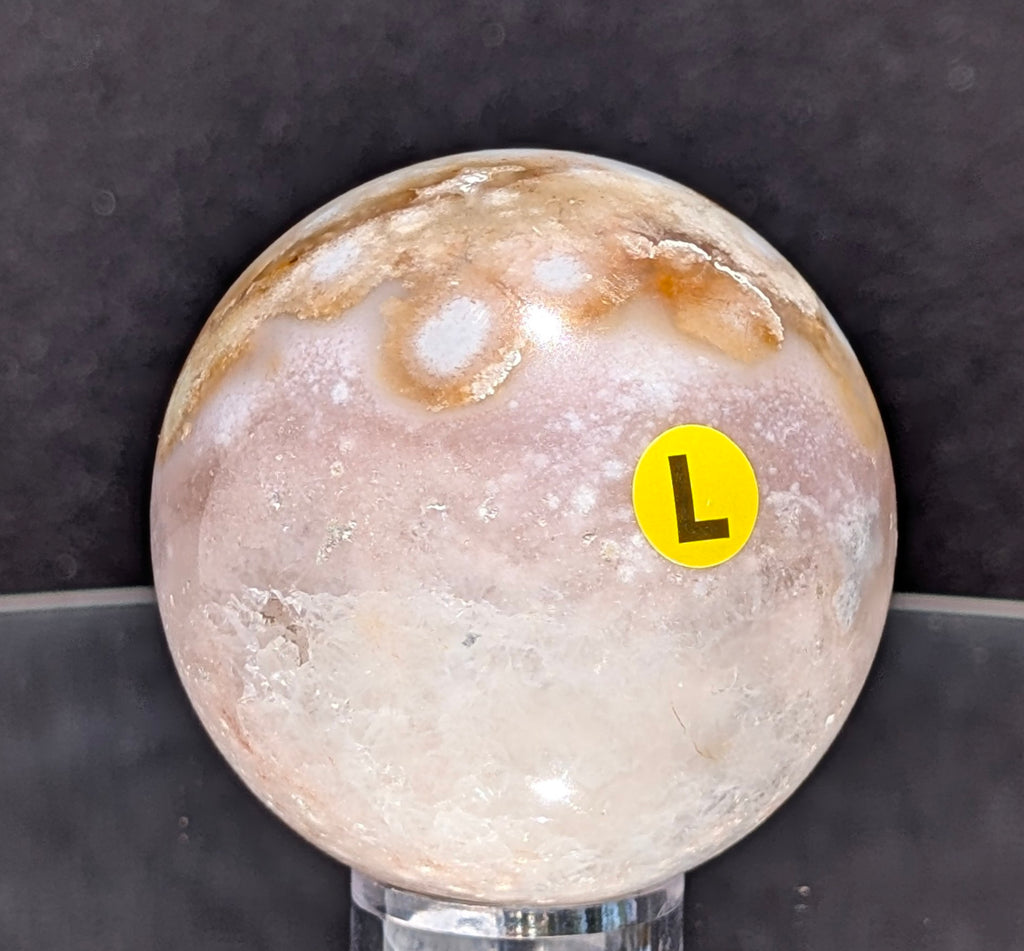 Flower Agate Sphere L