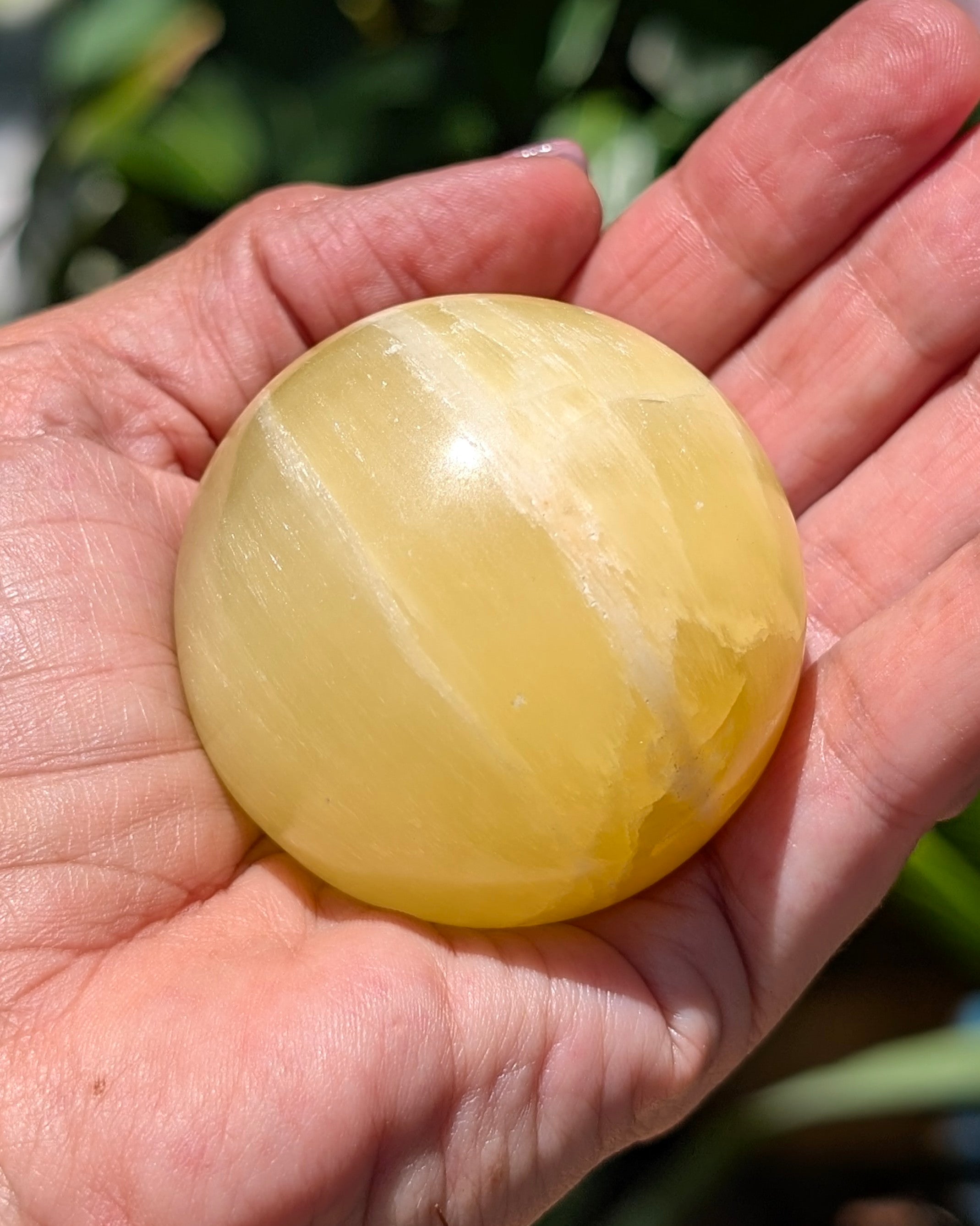 Yellow Calcite Sphere A