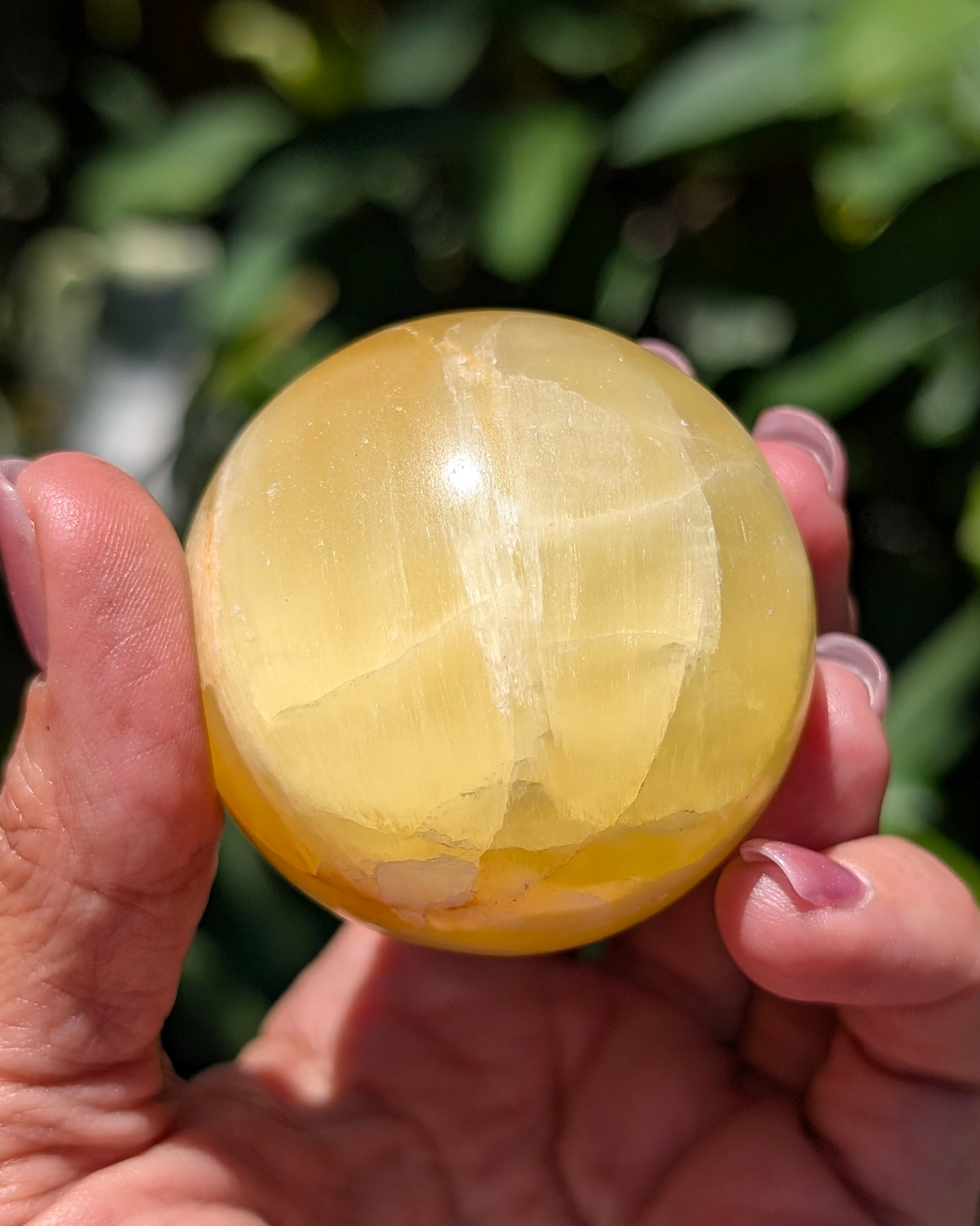 Yellow Calcite Sphere A