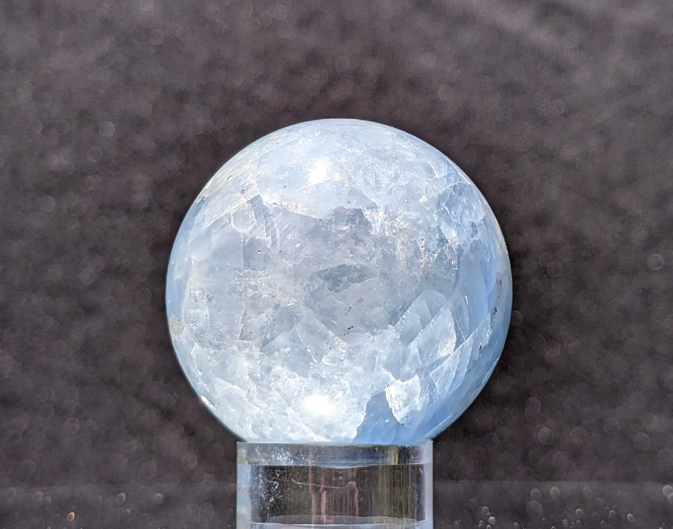 Blue Calcite Sphere D