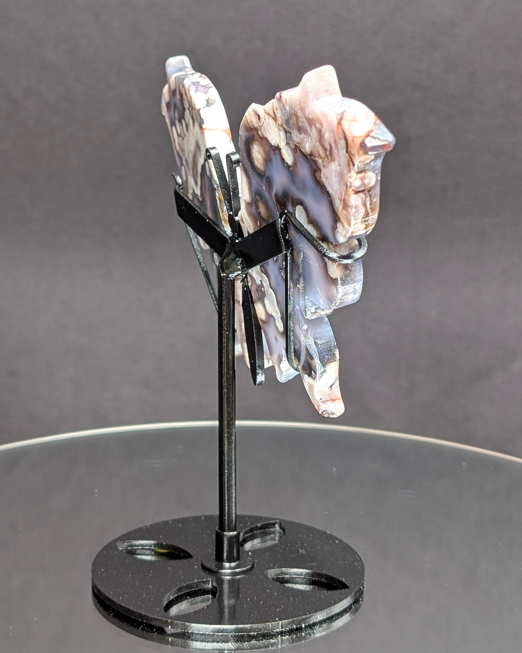 Blue Flower Agate Butterfly Z