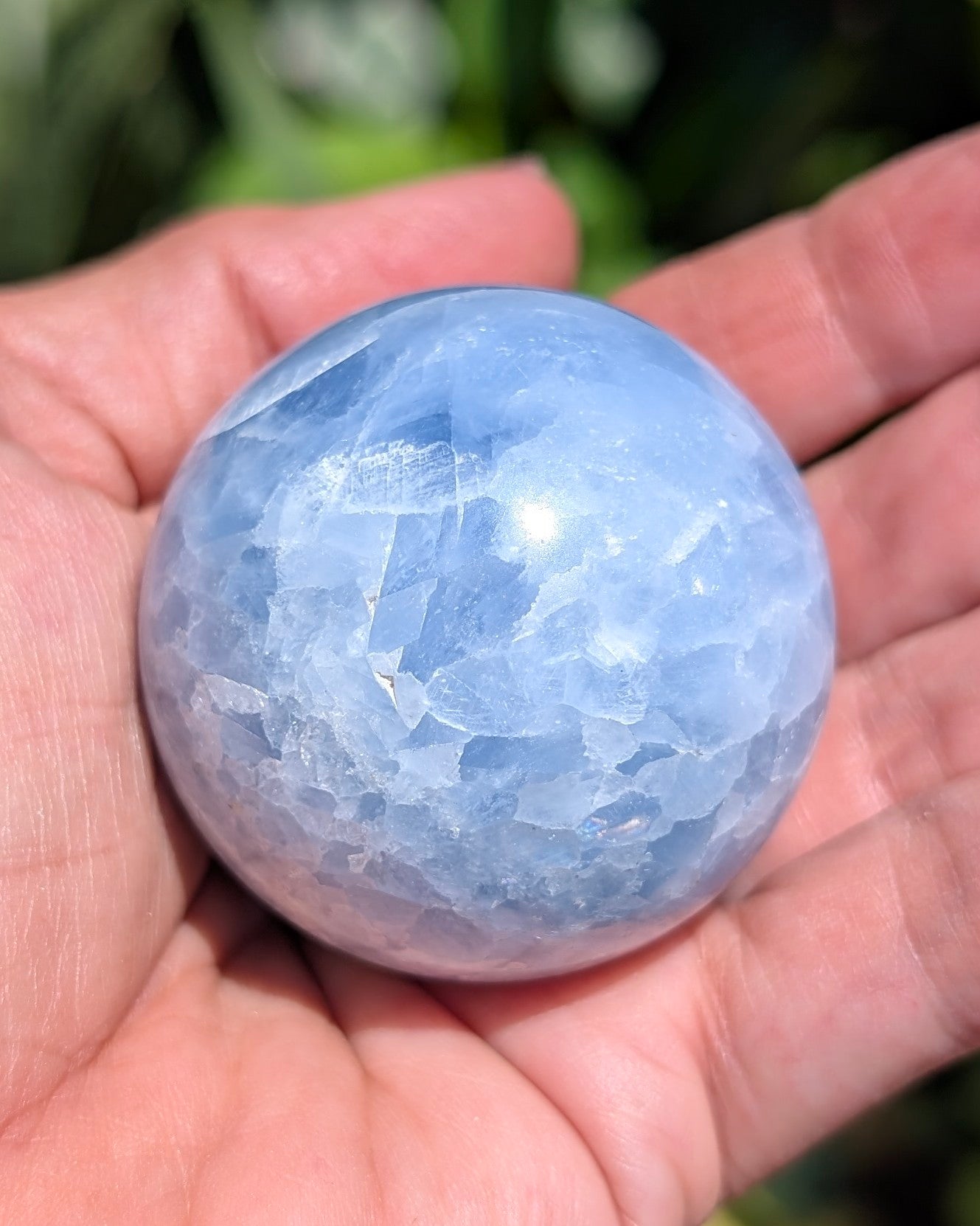 Blue Calcite Sphere E
