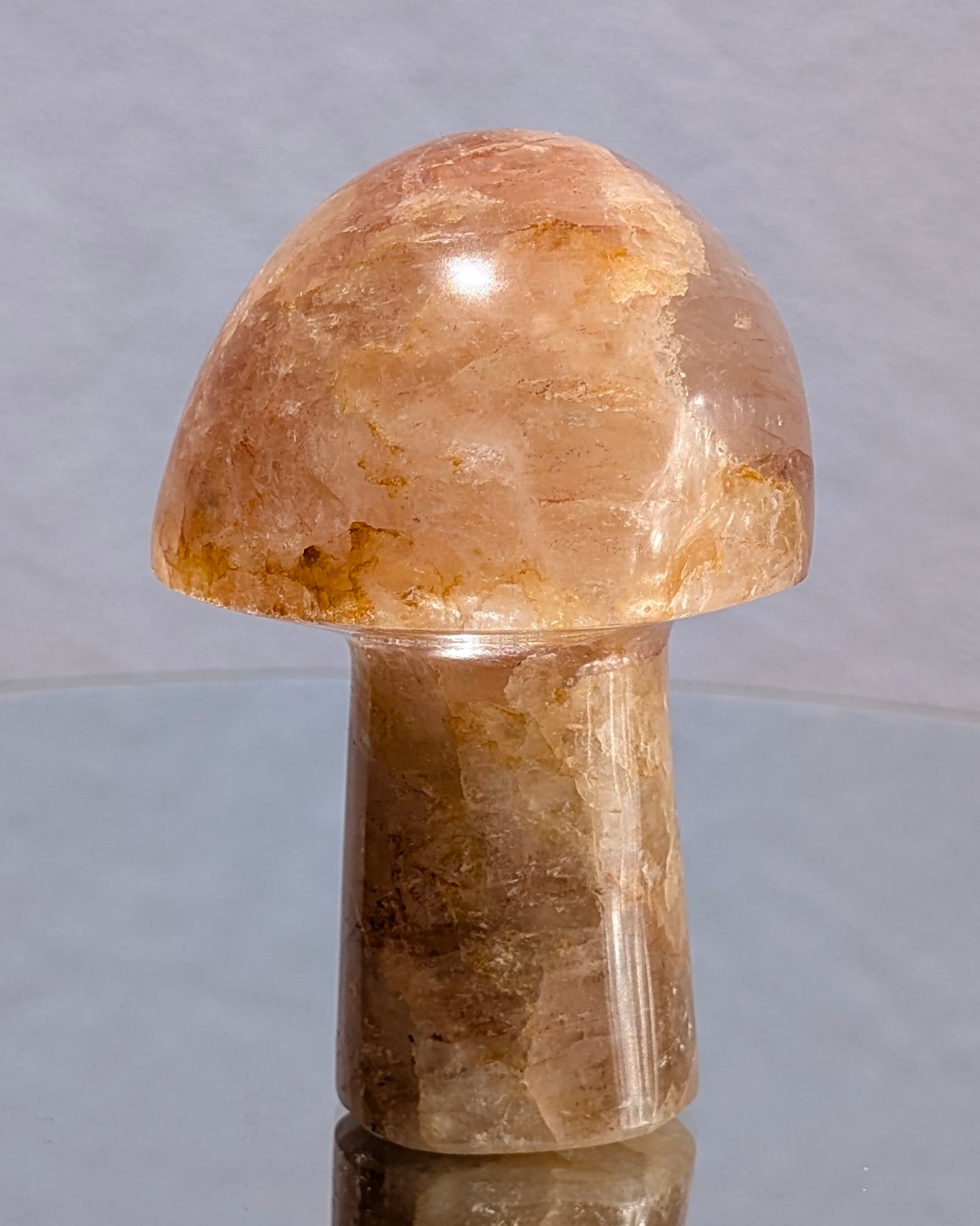 Fire Quartz Mushroom