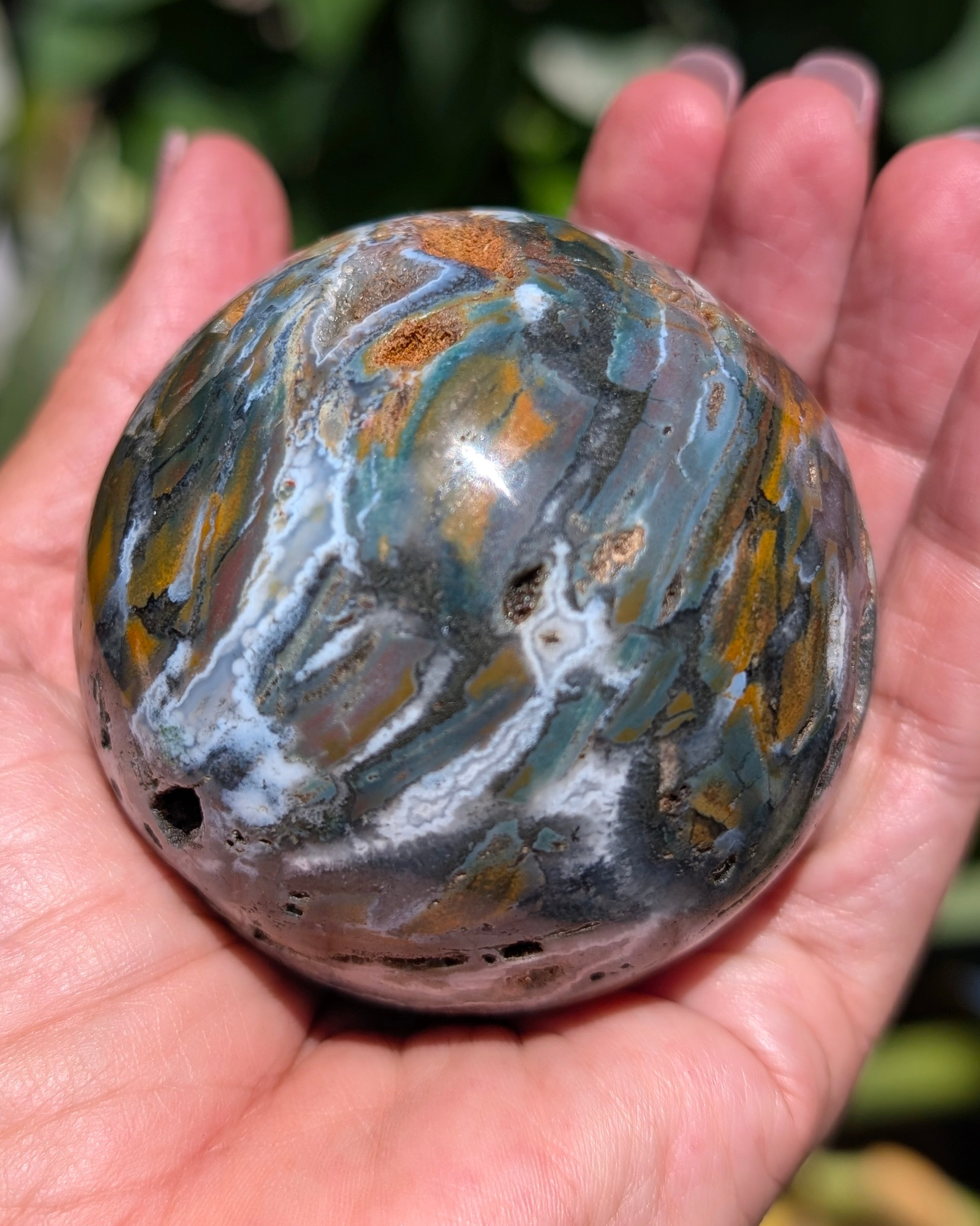 Sea Jasper Sphere M