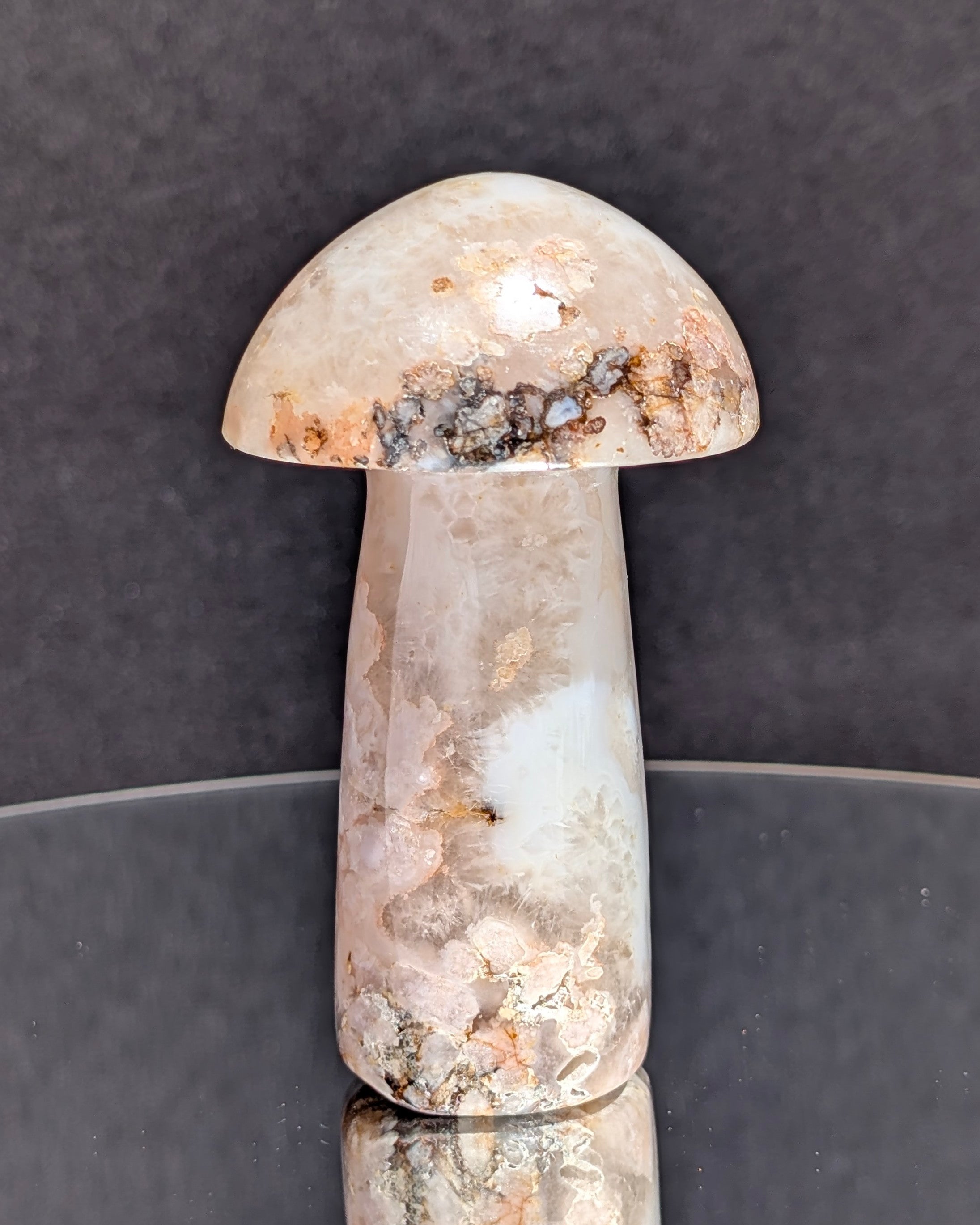 Flower Agate Mushroom F