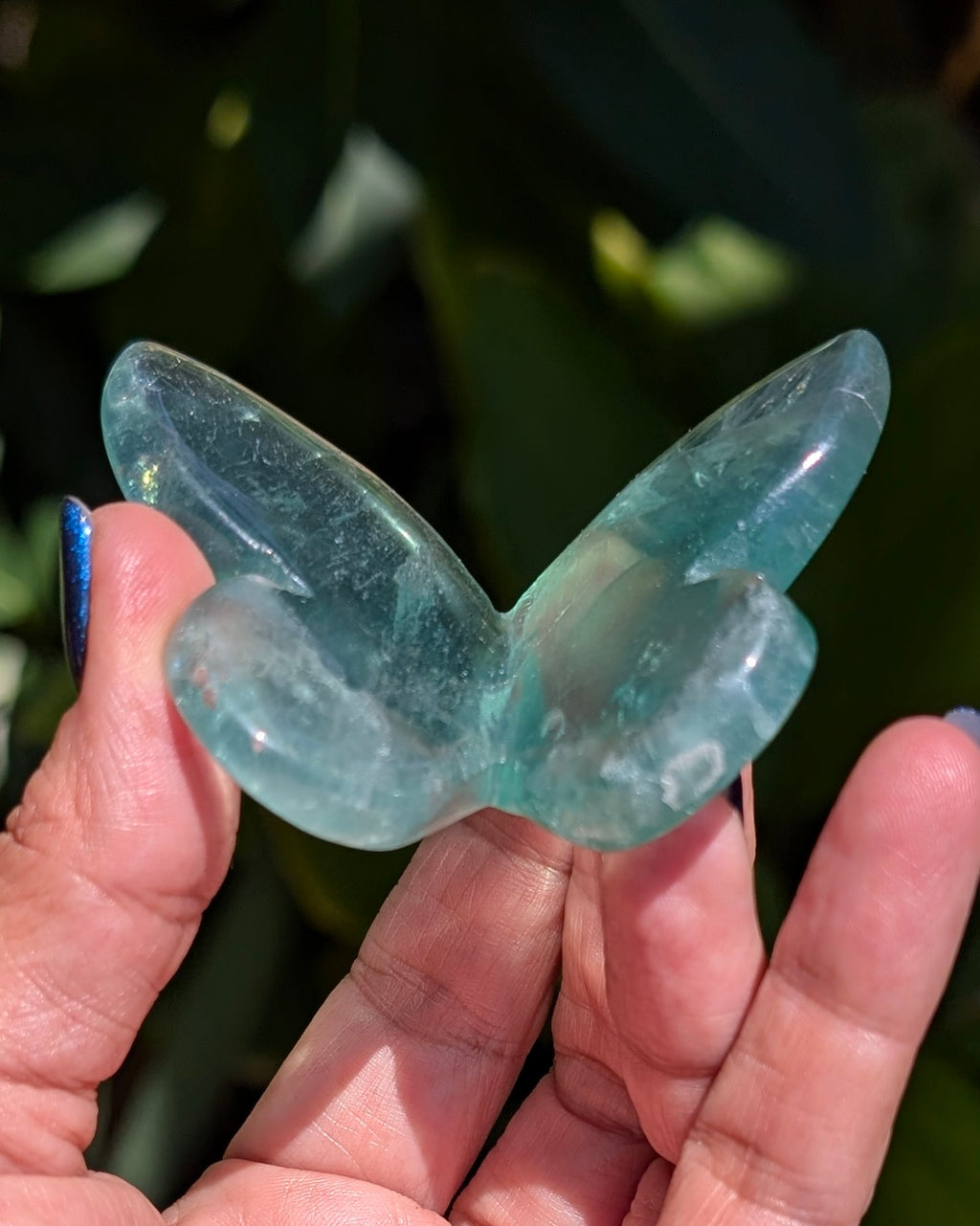 Green Fluorite 3D Butterfly - Opt. X