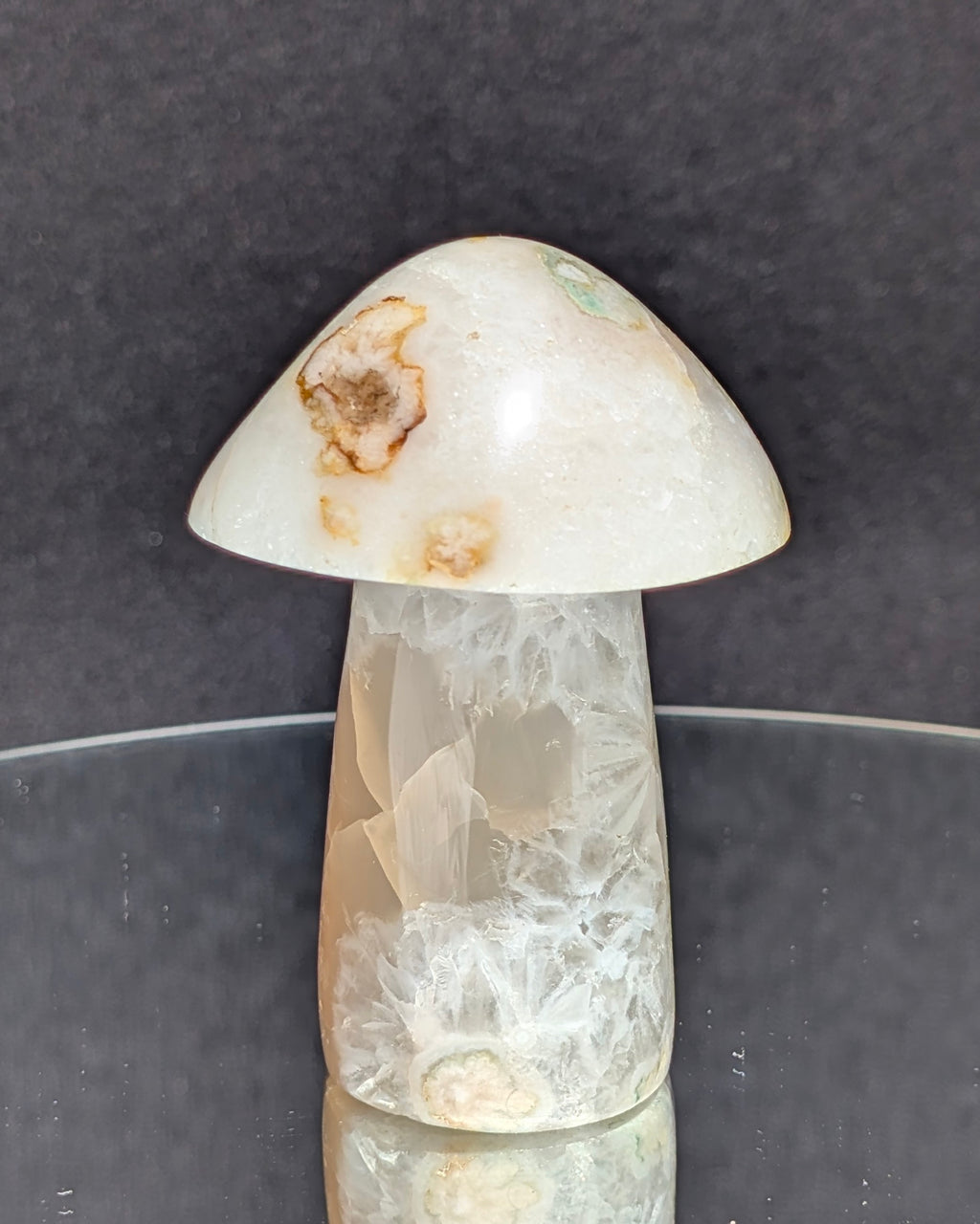 Flower Agate Mushroom E