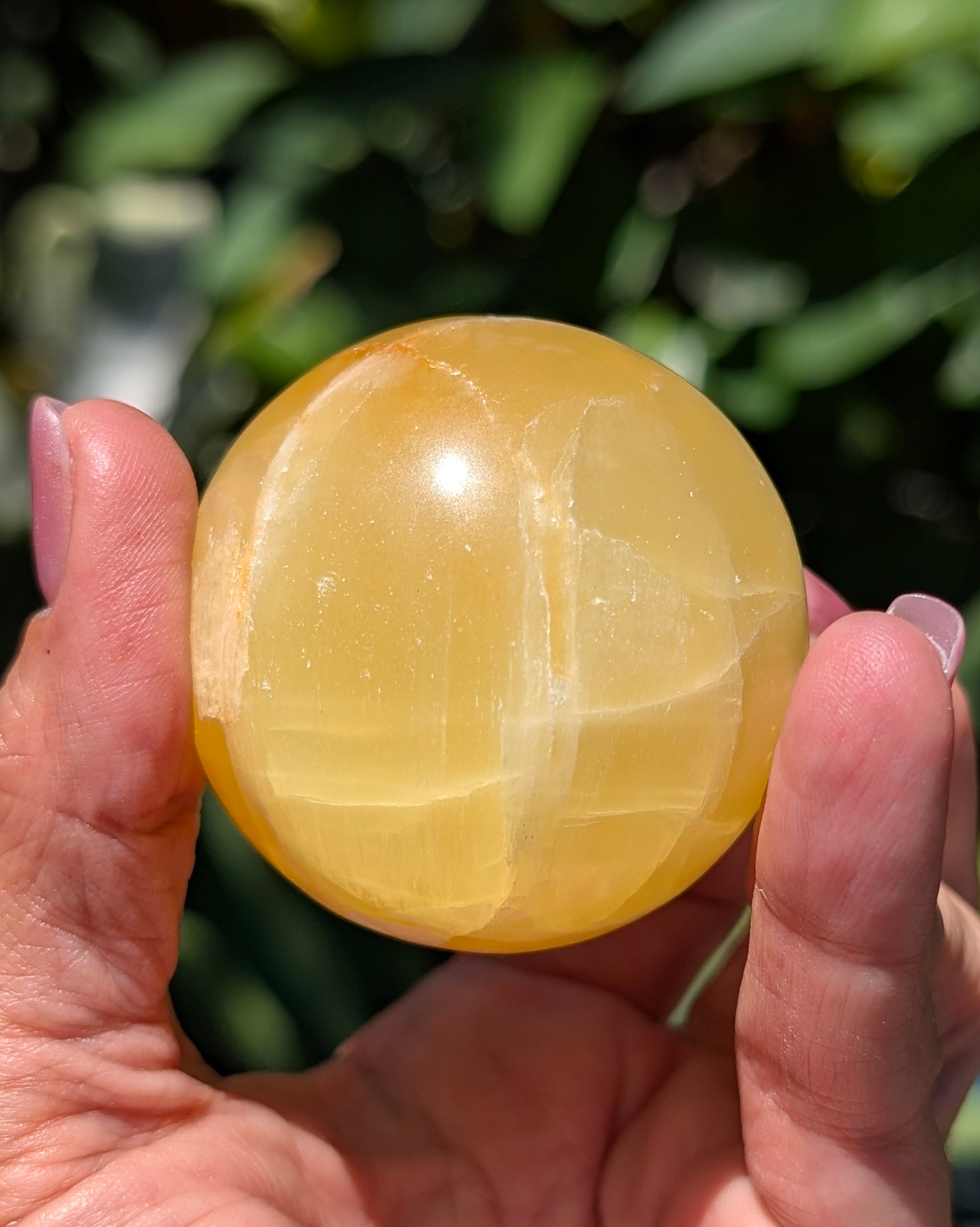 Yellow Calcite Sphere A