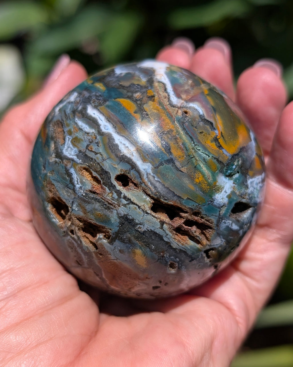 Sea Jasper Sphere M