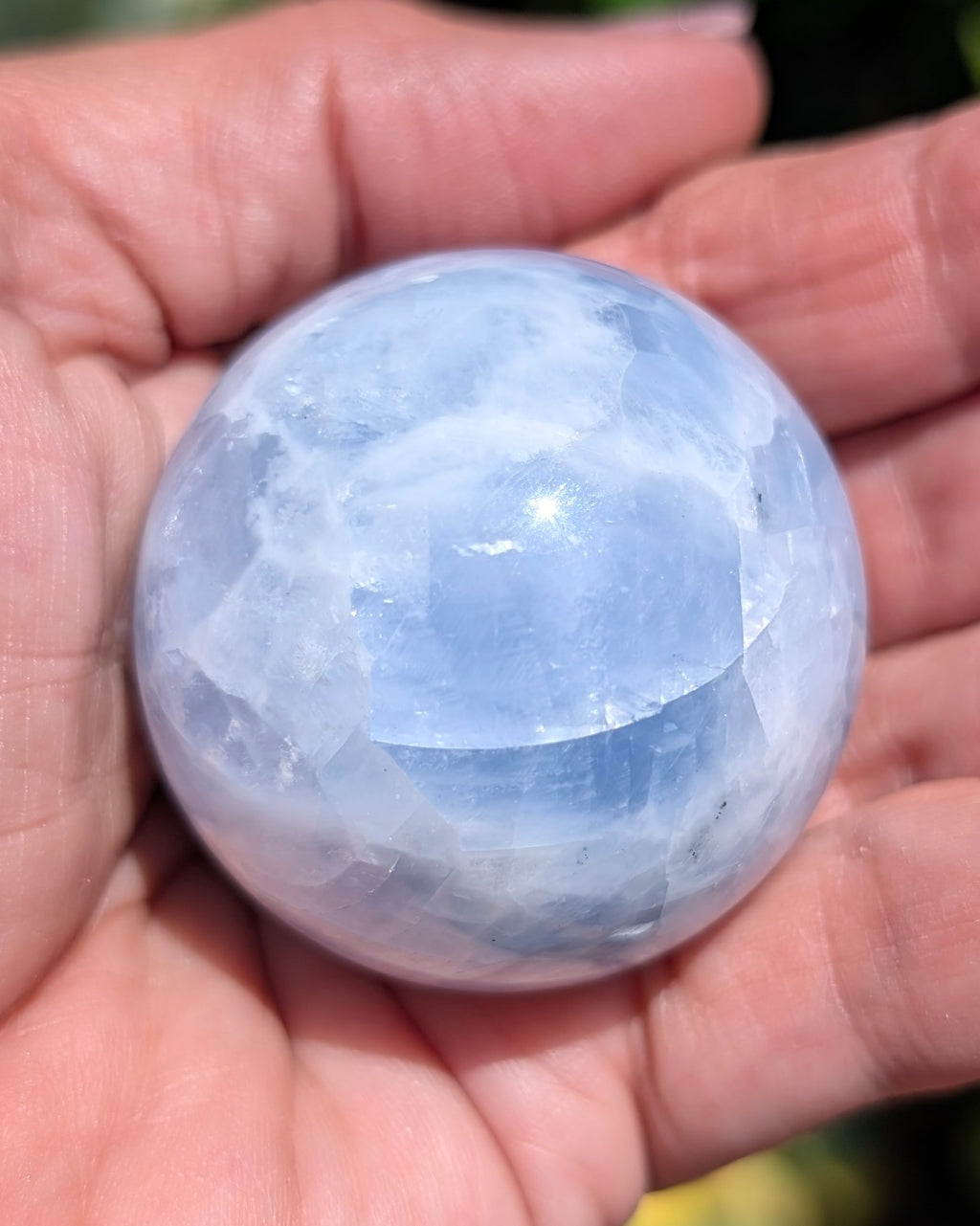 Blue Calcite Sphere G