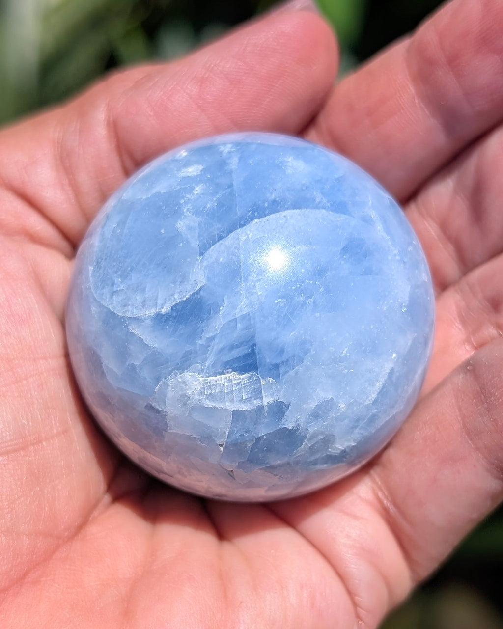 Blue Calcite Sphere E
