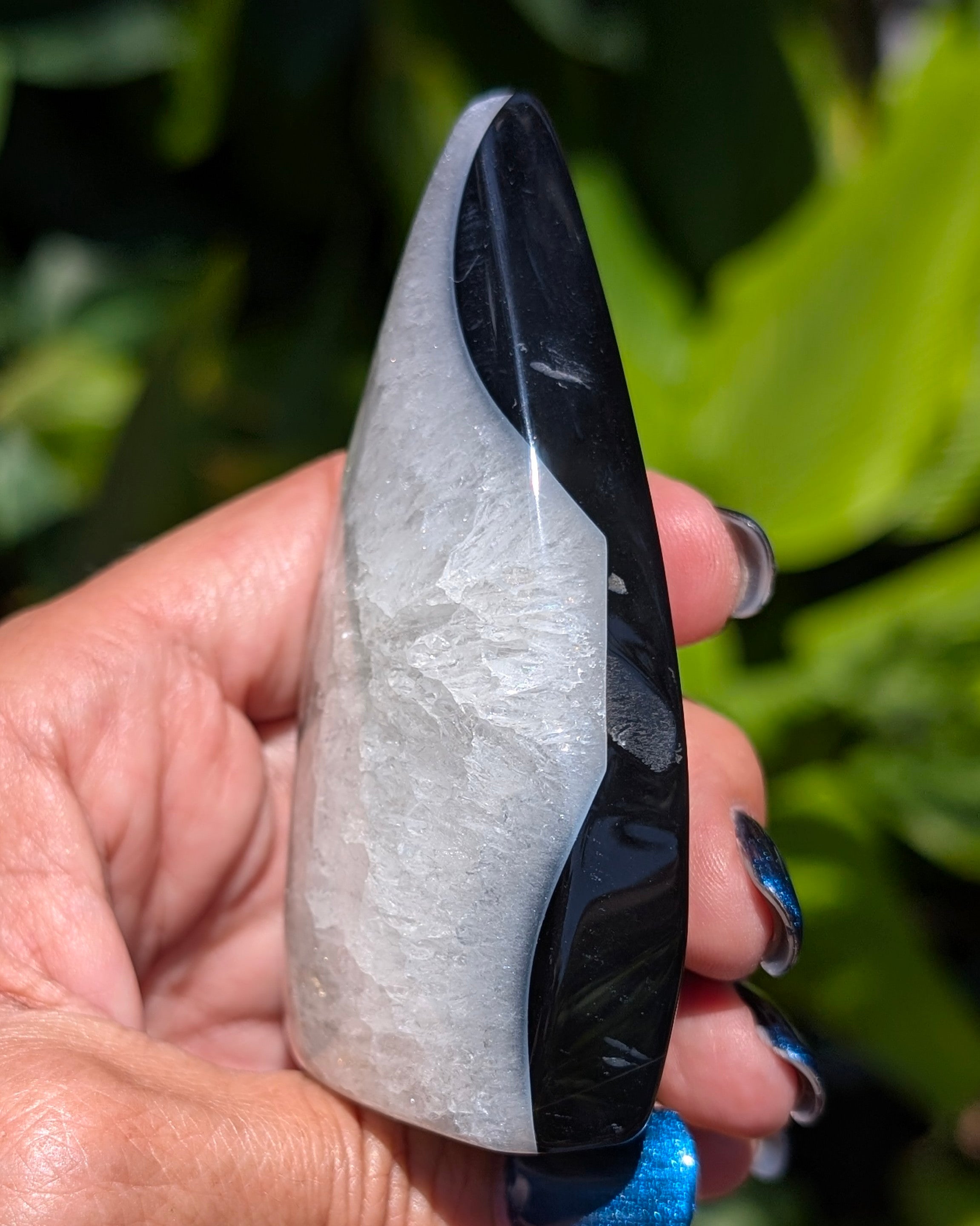 Black Sardonyx Agate Flame - Opt. A