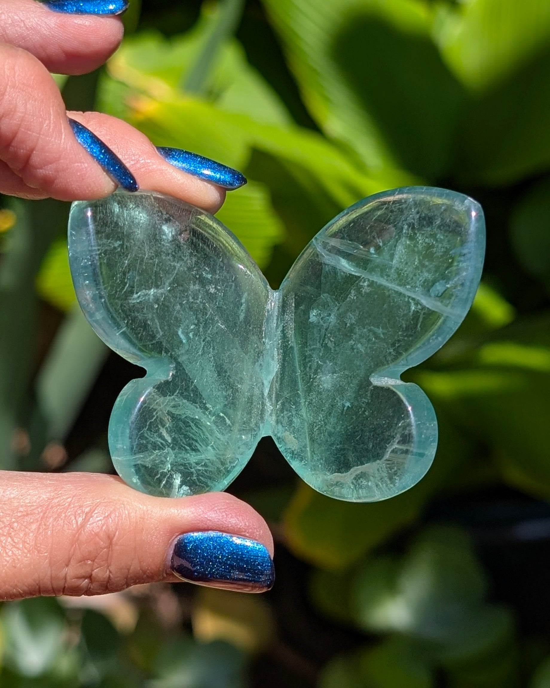 Green Fluorite 3D Butterfly - Opt. Y