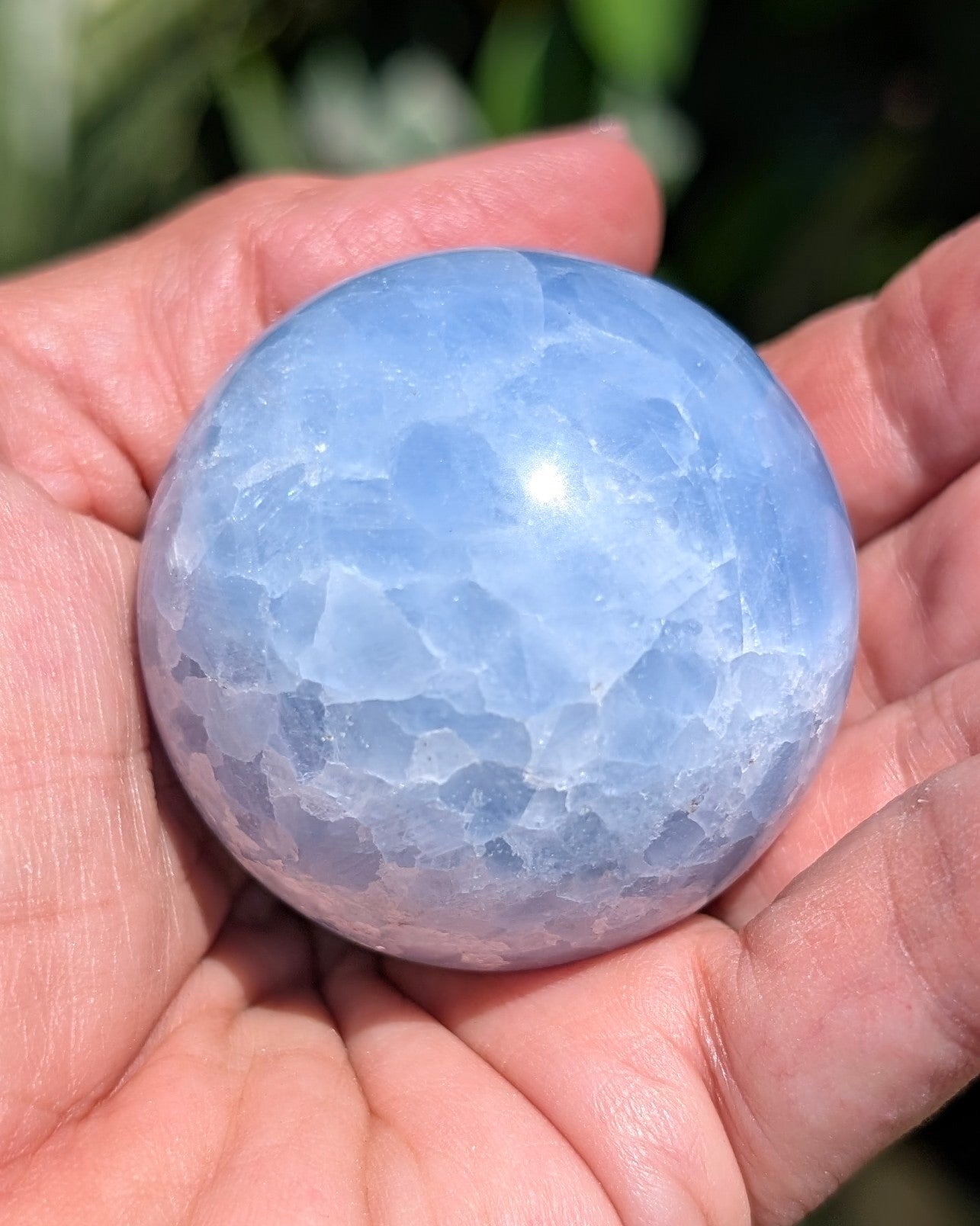 Blue Calcite Sphere E
