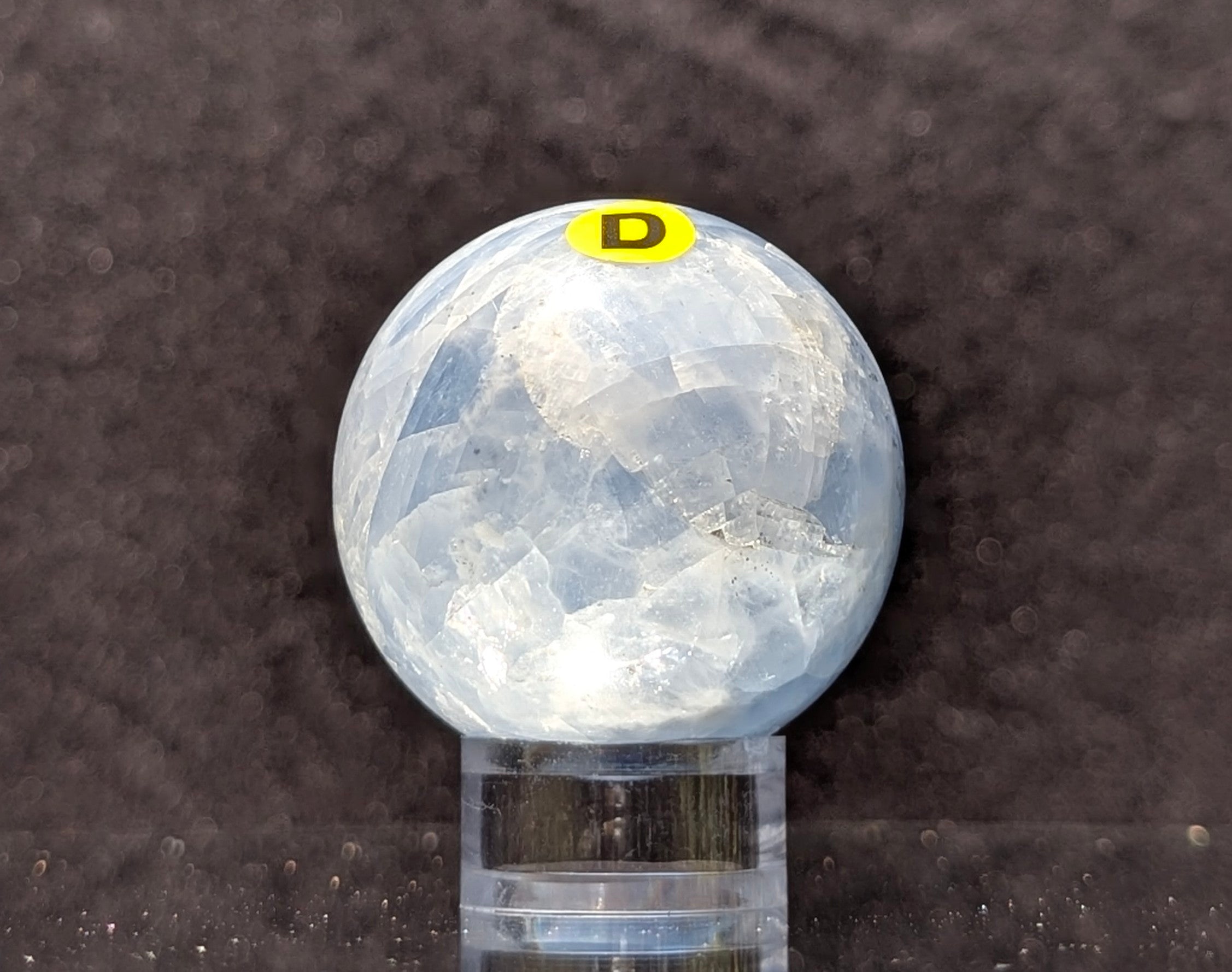 Blue Calcite Sphere D