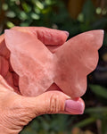 Strawberry Calcite Butterfly Q