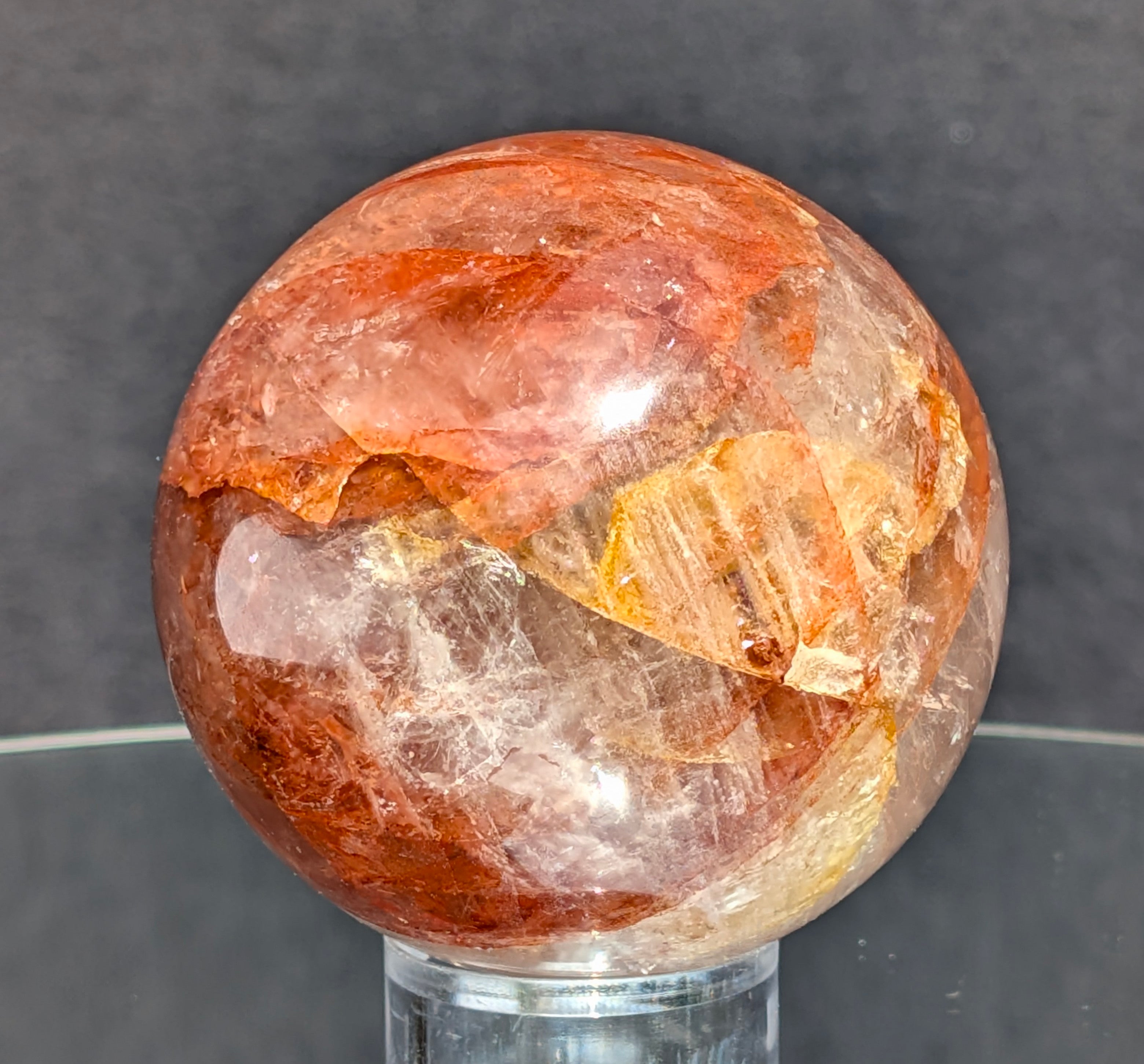 Fire Quartz Sphere A