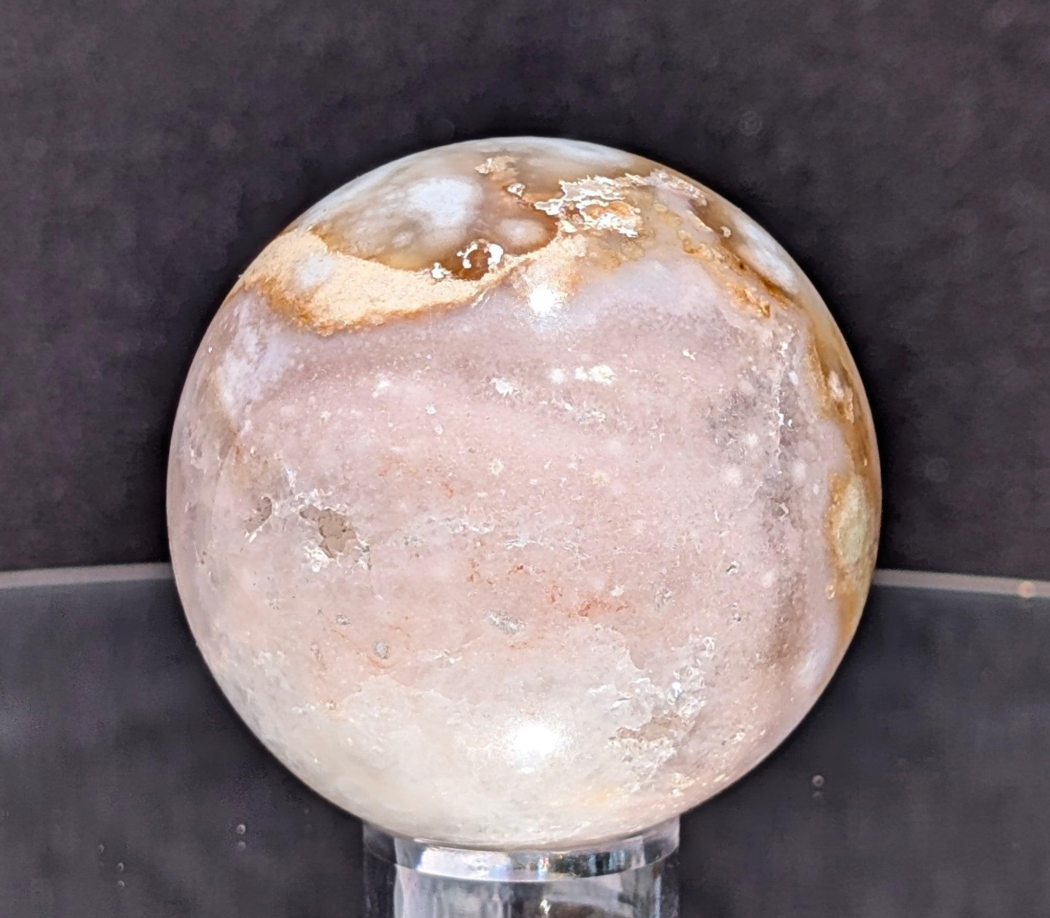 Flower Agate Sphere L