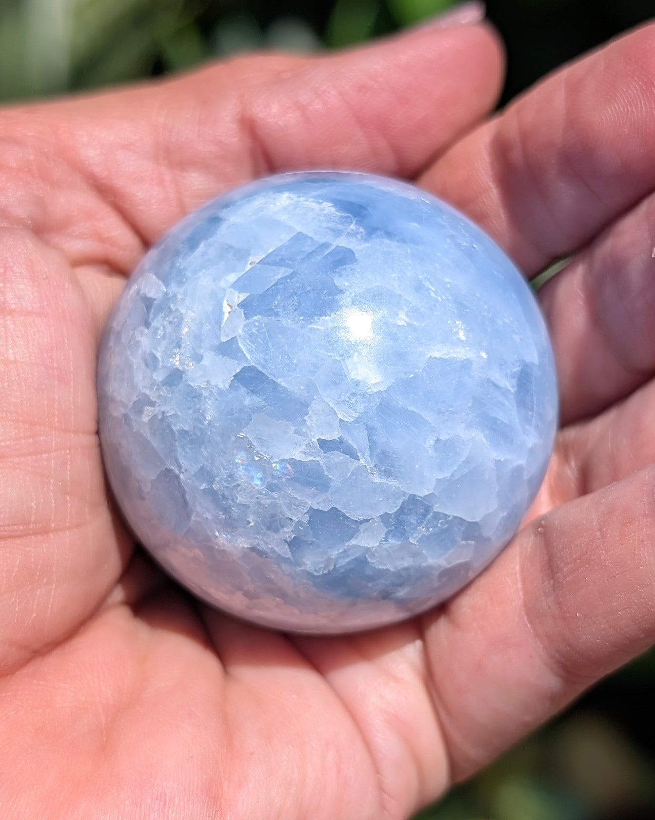 Blue Calcite Sphere E
