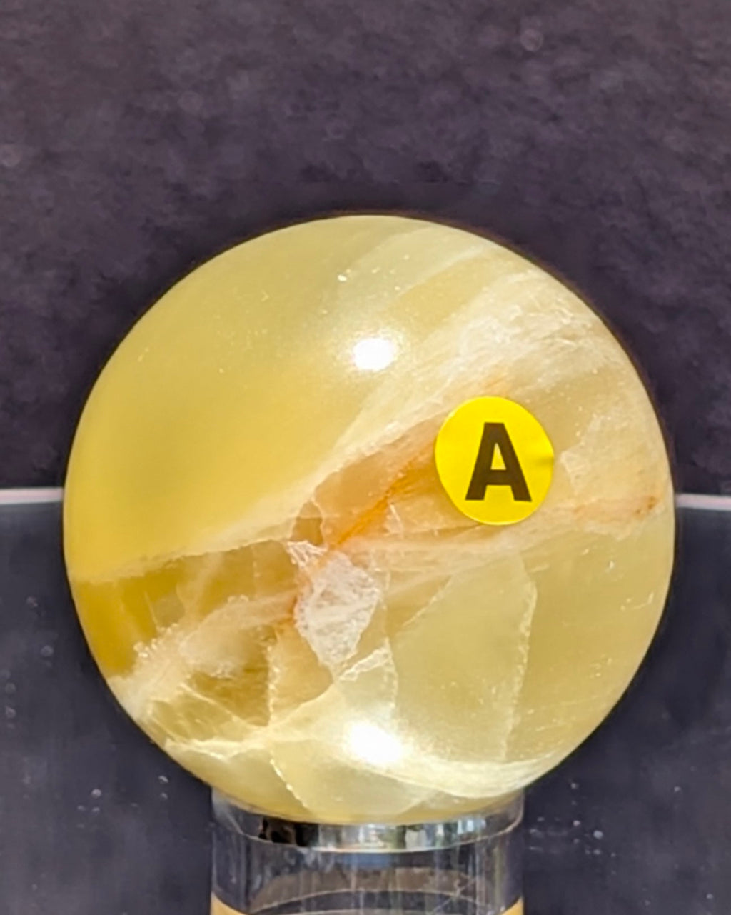 Yellow Calcite Sphere A