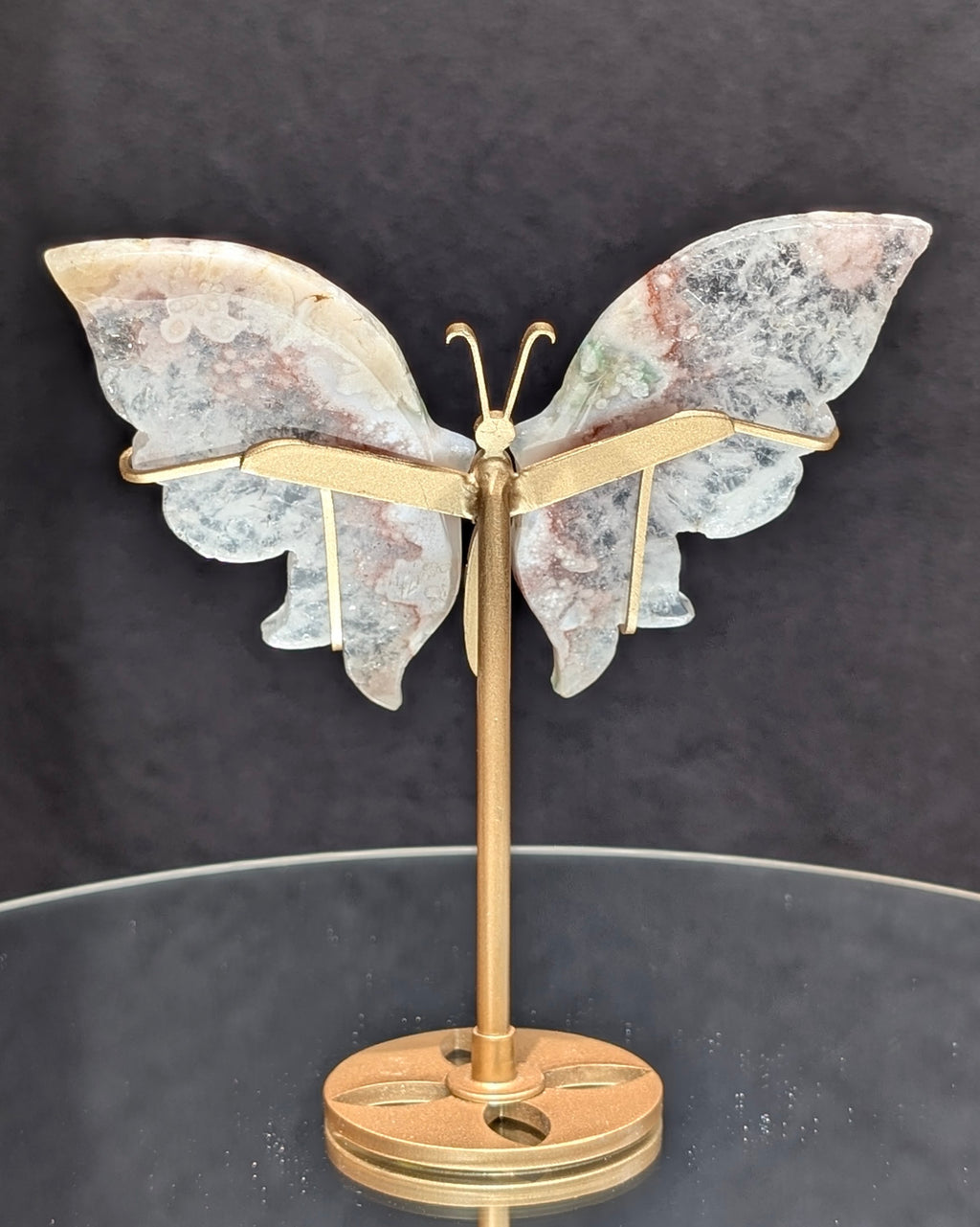 Flower Agate Butterfly A