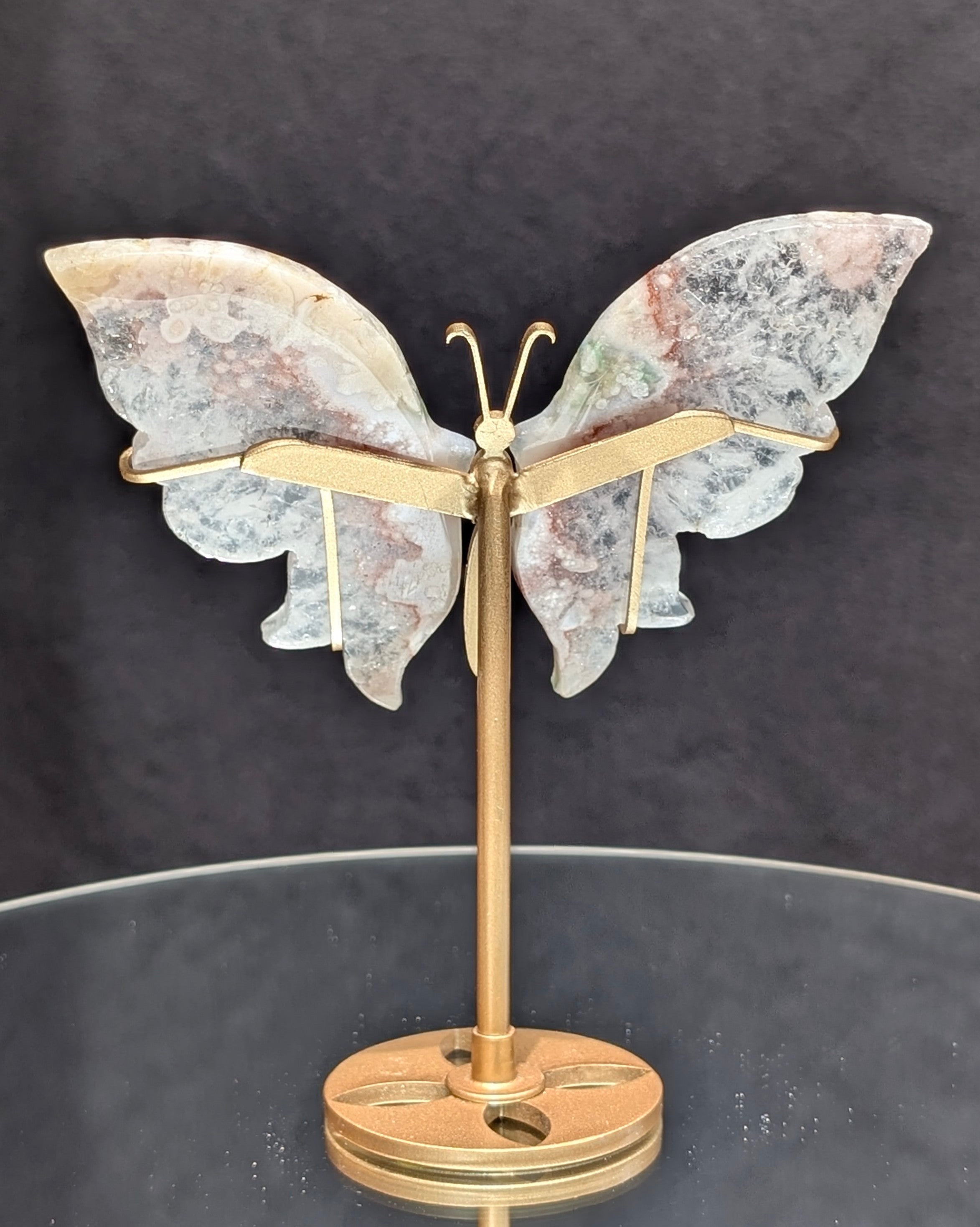 Flower Agate Butterfly A
