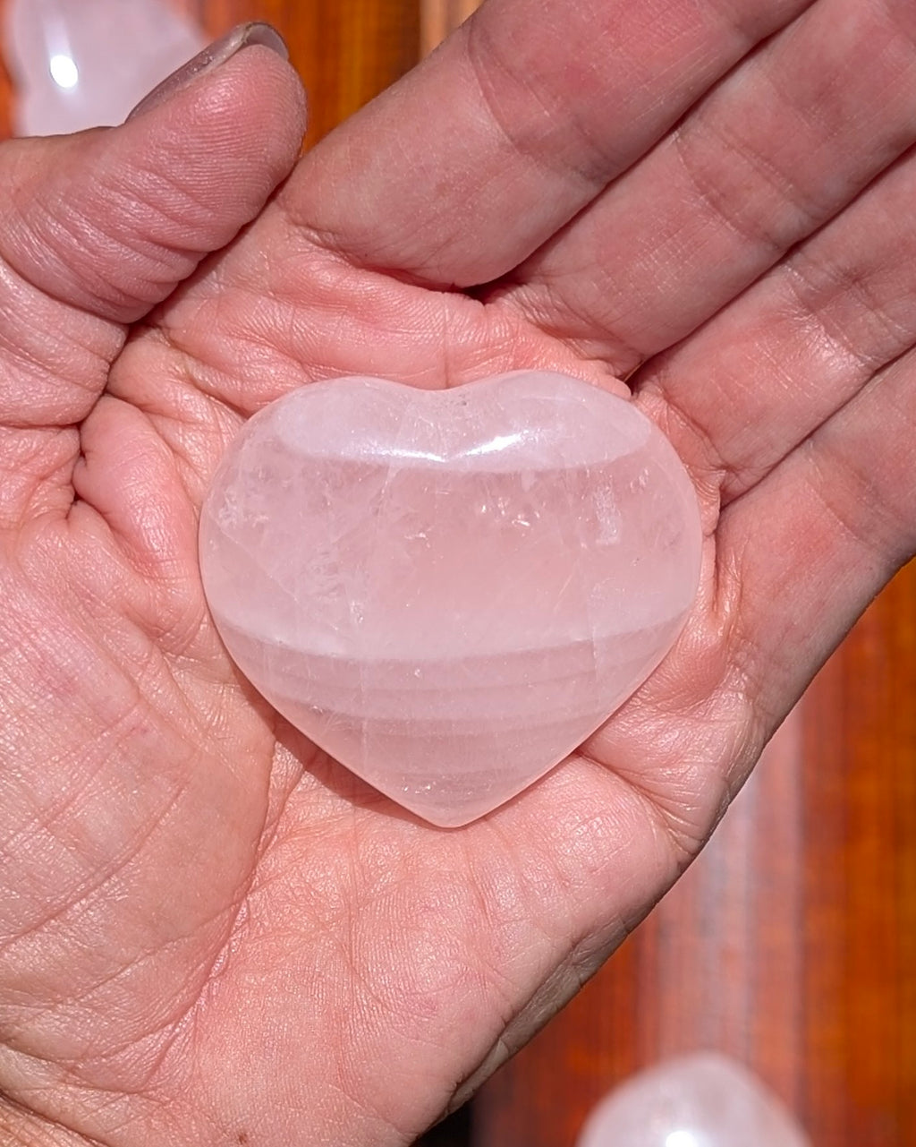 Rose Quartz Heart - Opt. E
