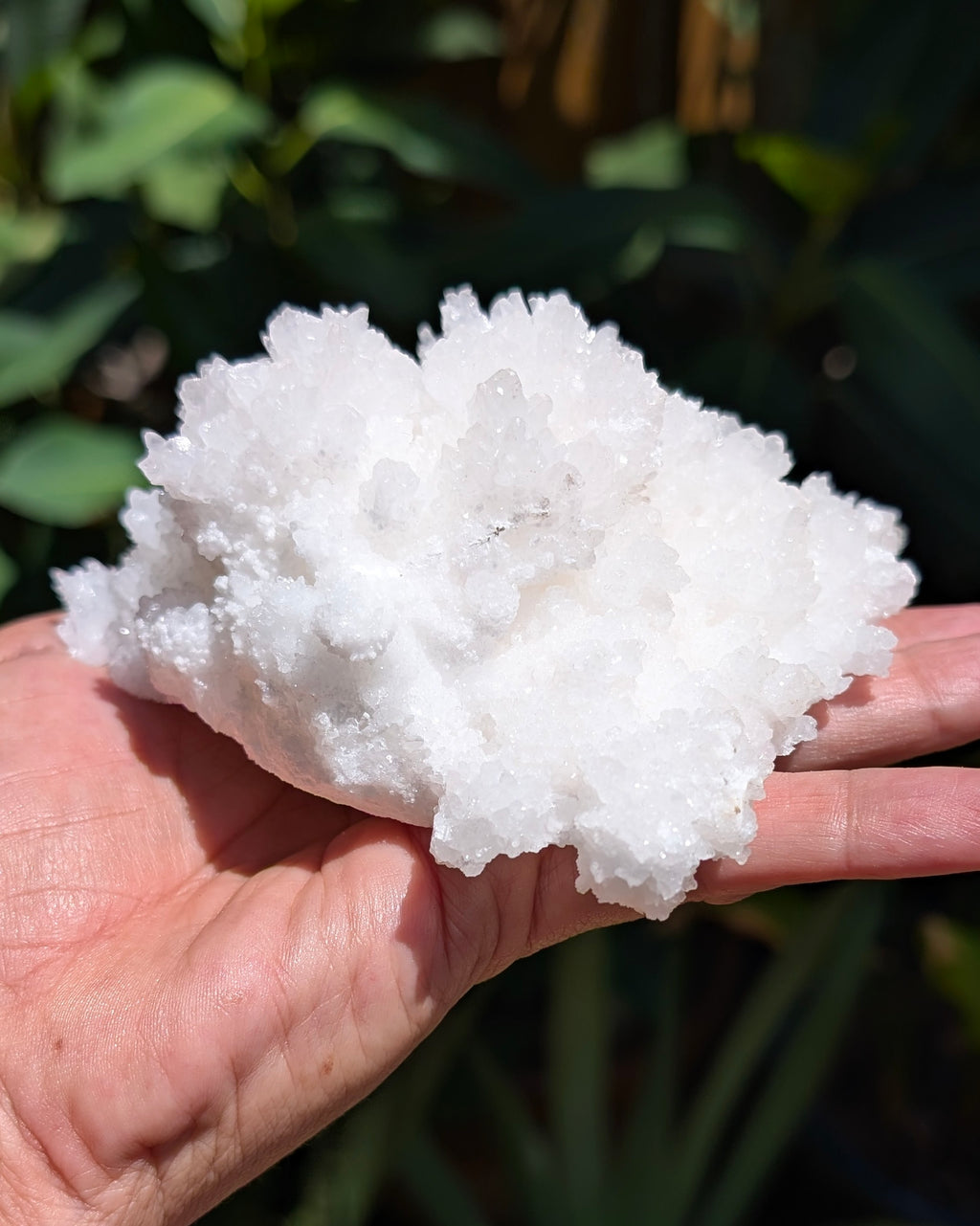 Fluorescent Aragonite Cluster - Opt. N