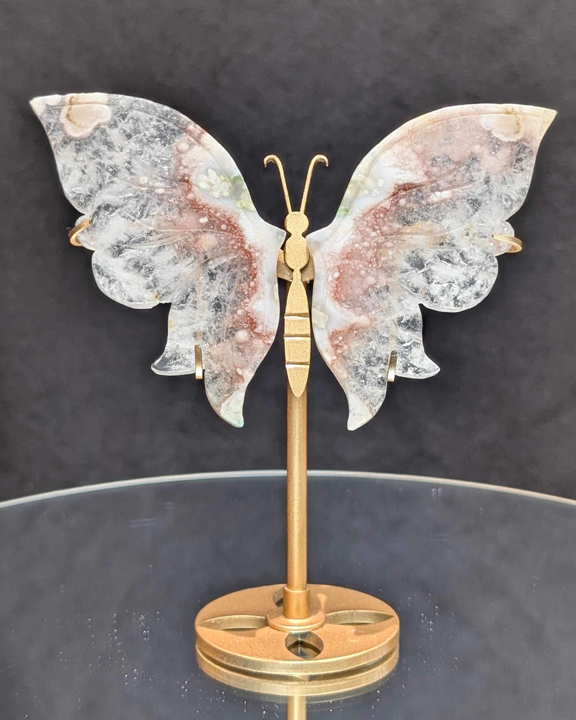 Flower Agate Butterfly A