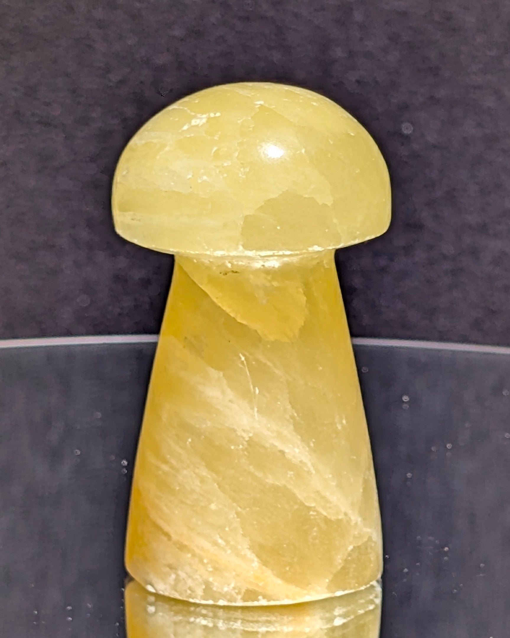 Yellow Calcite Mushroom C