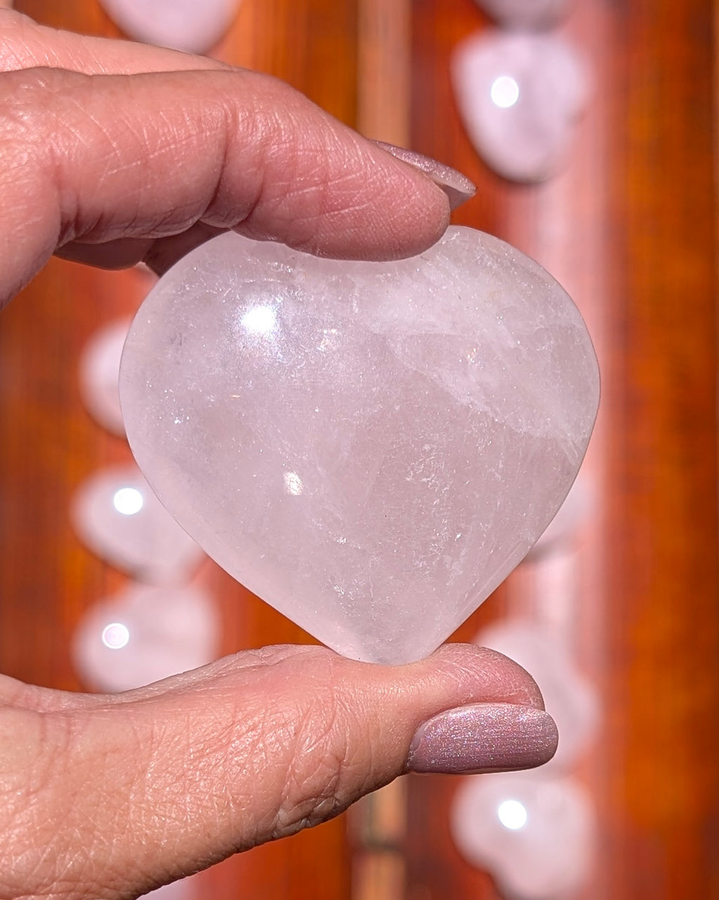 Rose Quartz Heart - Opt. C