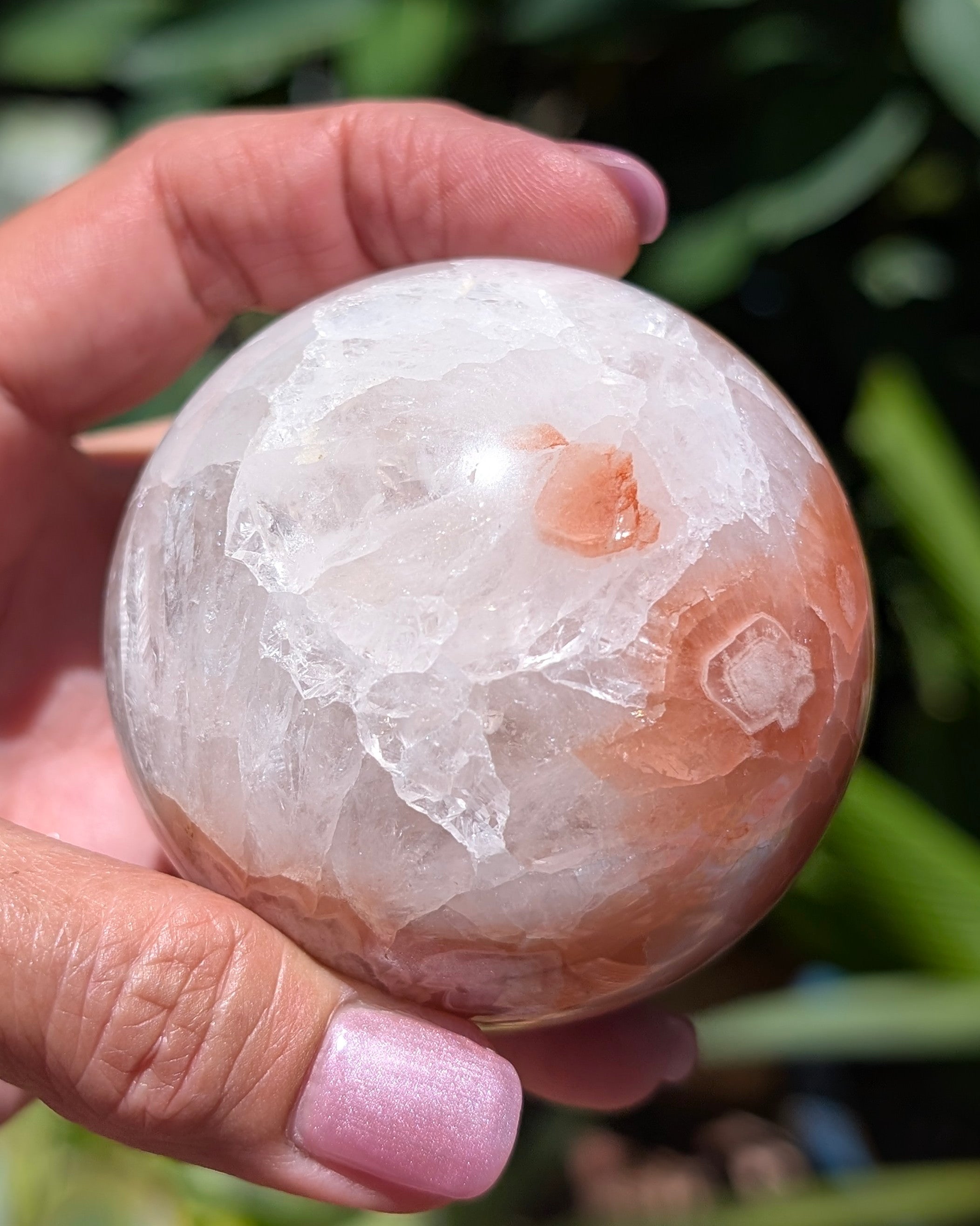 Flower Agate Sphere S