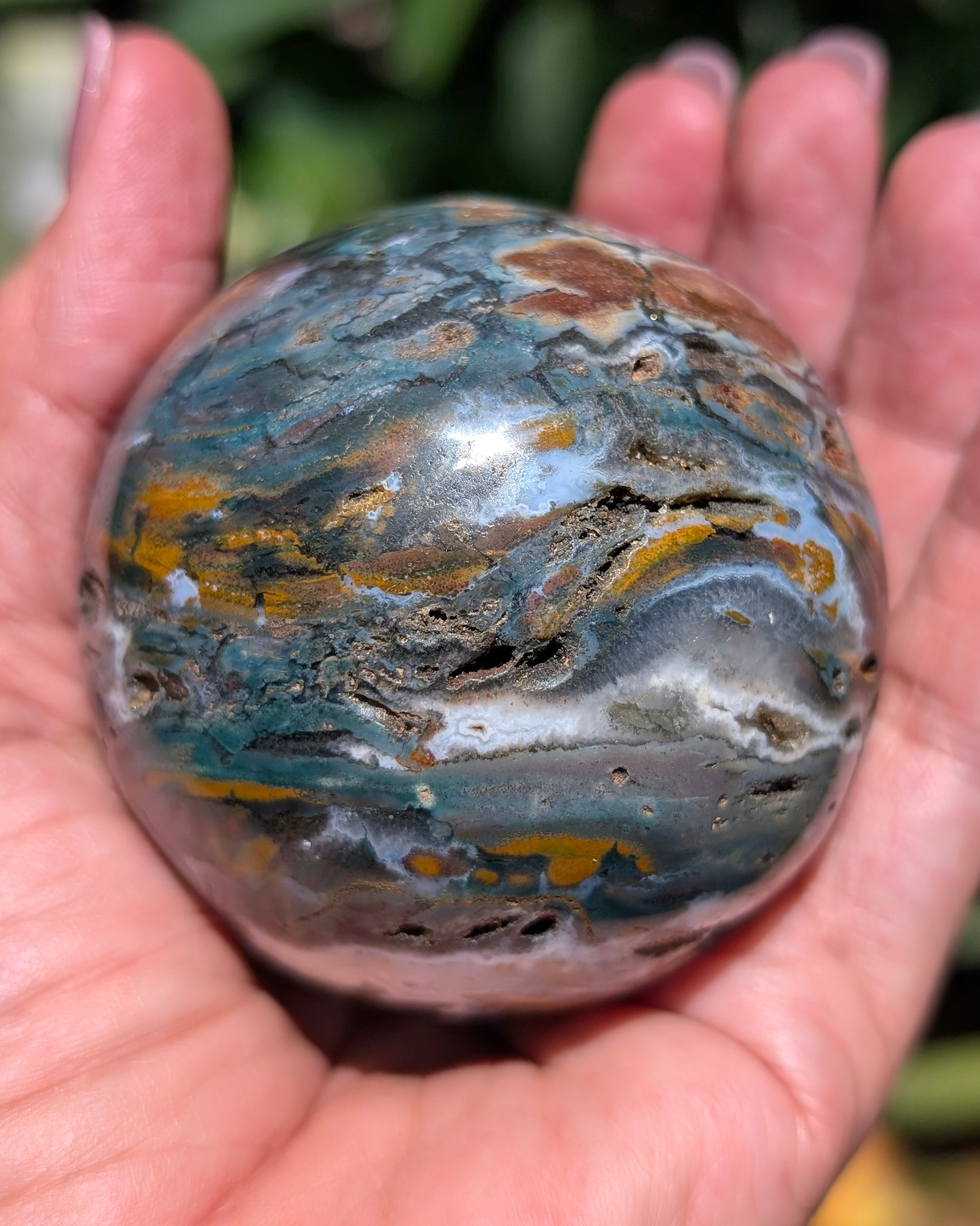 Sea Jasper Sphere M