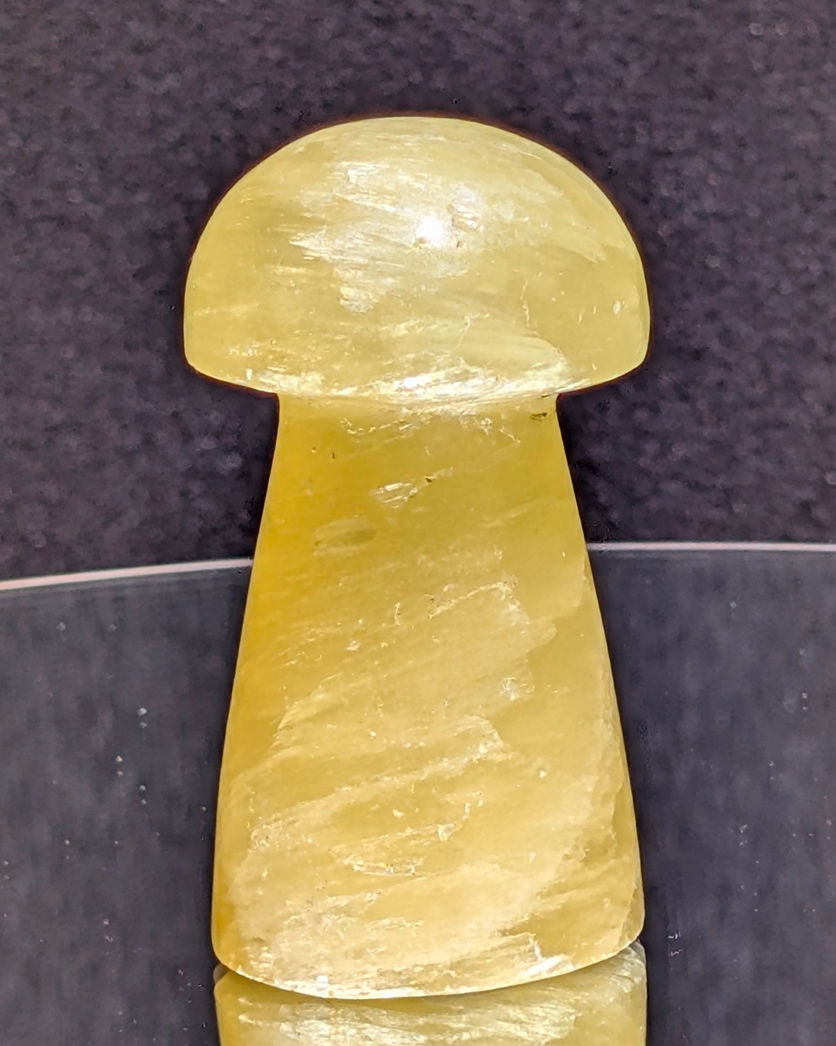 Yellow Calcite Mushroom C