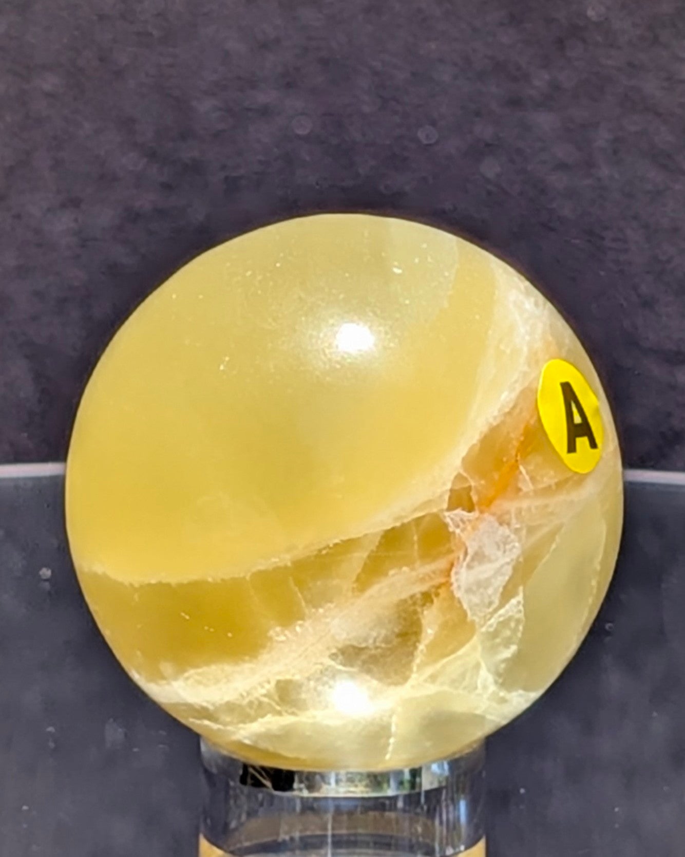 Yellow Calcite Sphere A