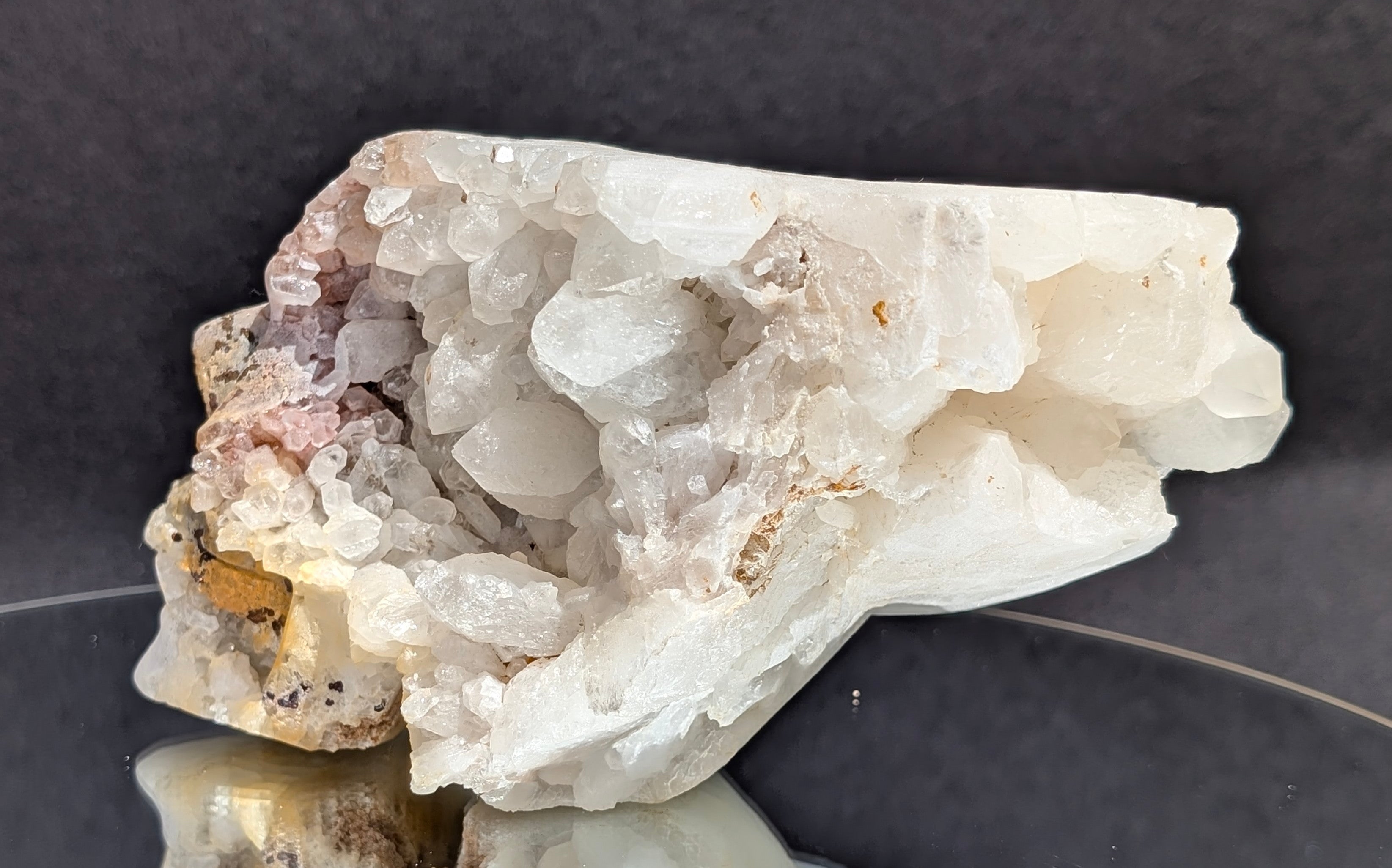Quartz Skull with Feather Headdress A