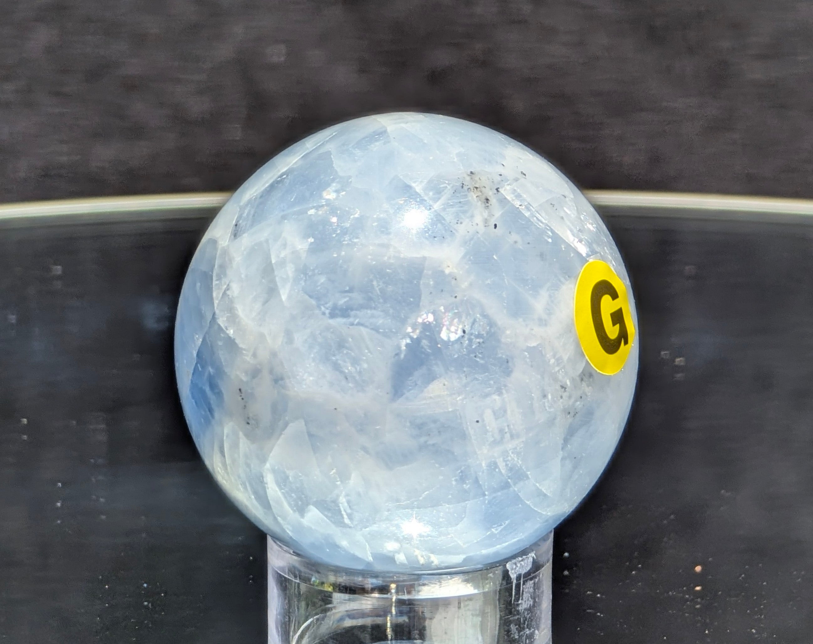 Blue Calcite Sphere G