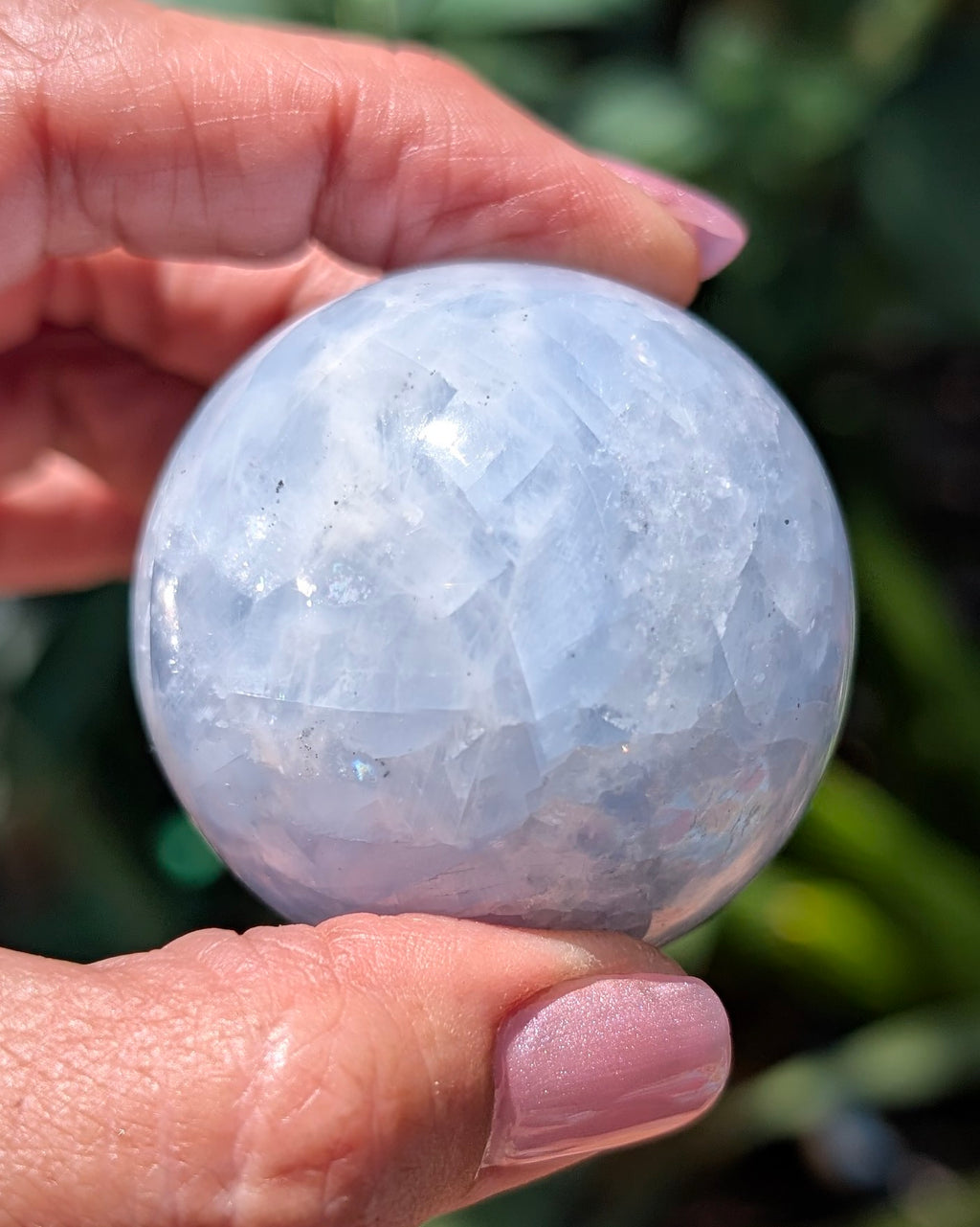 Blue Calcite Sphere D
