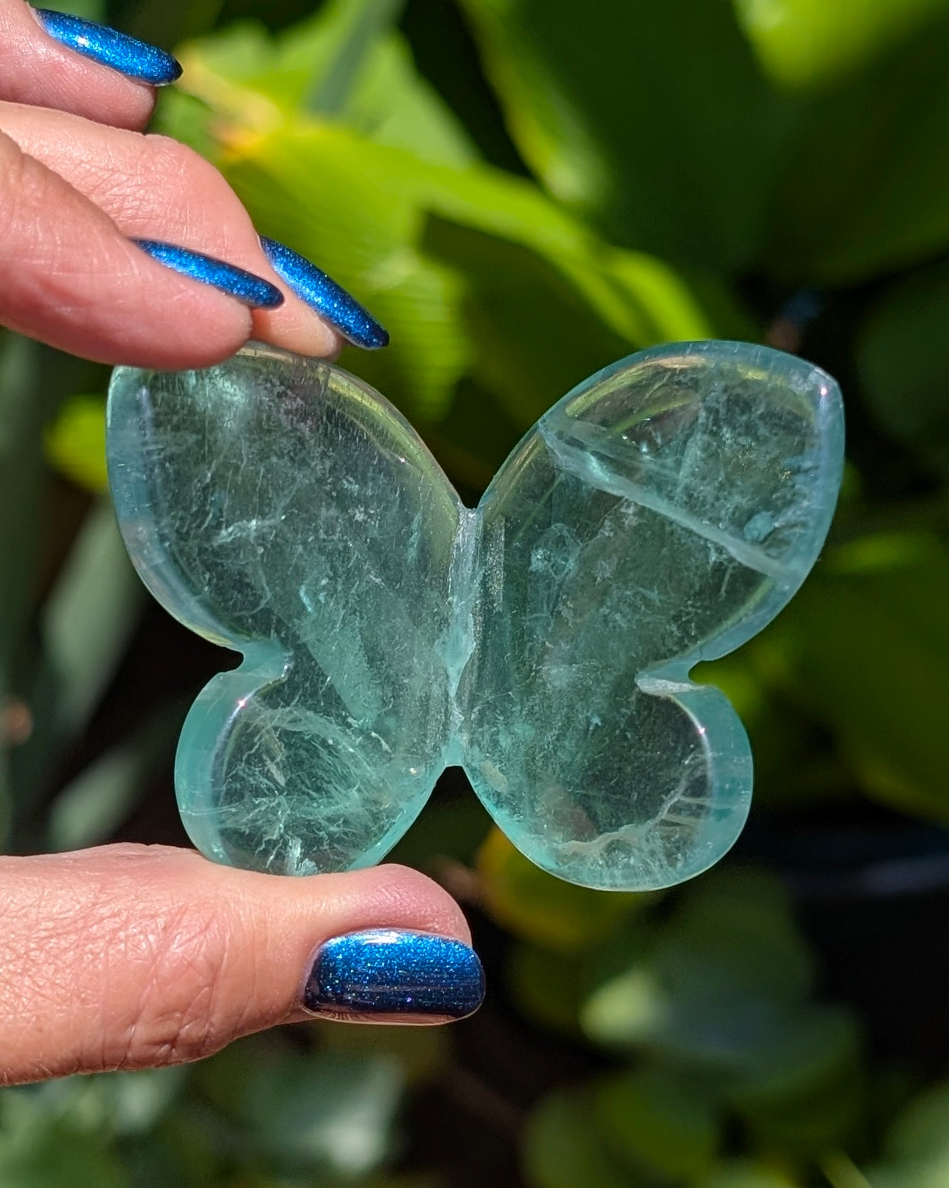 Green Fluorite 3D Butterfly - Opt. Y
