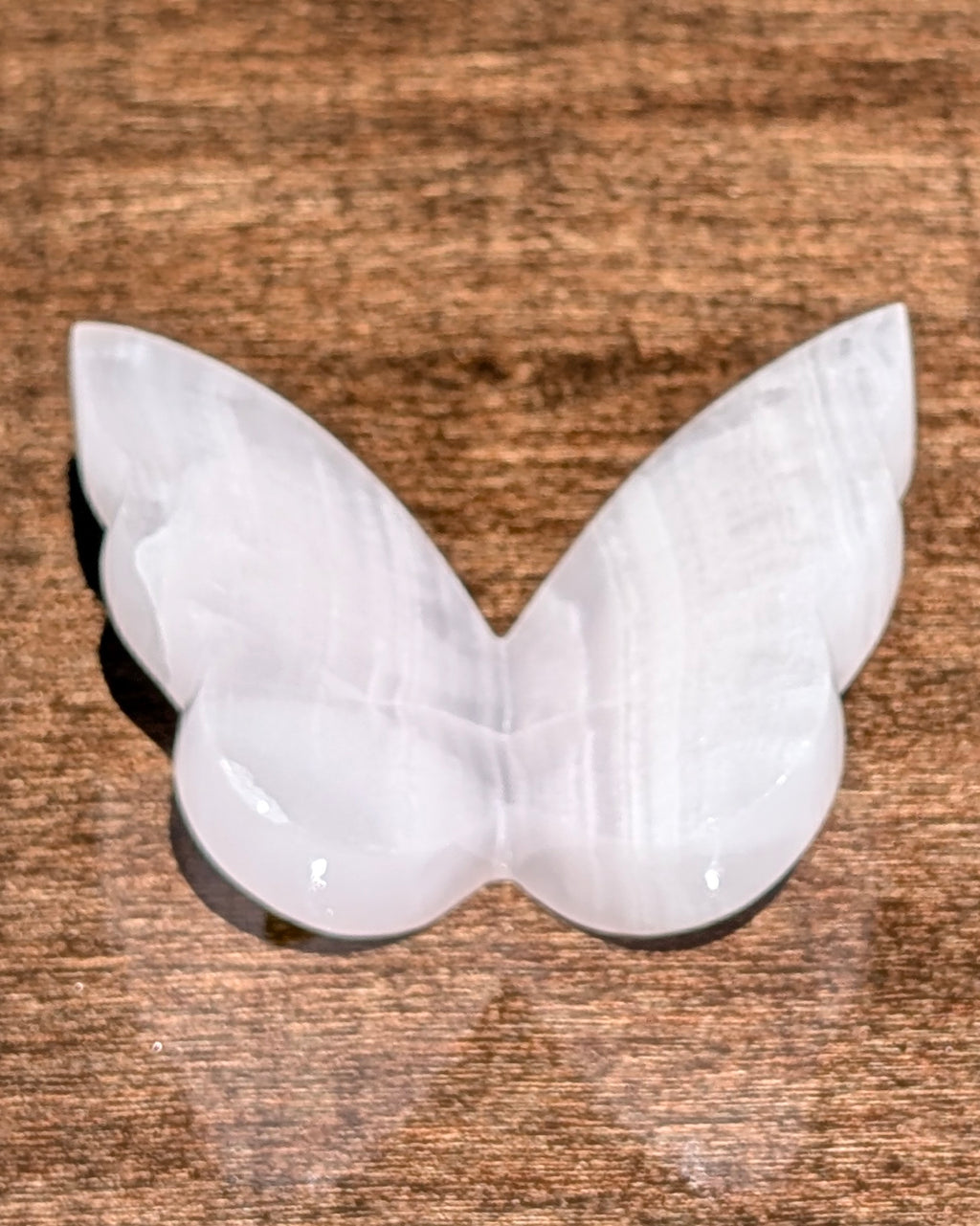 Pink Calcite Butterfly W