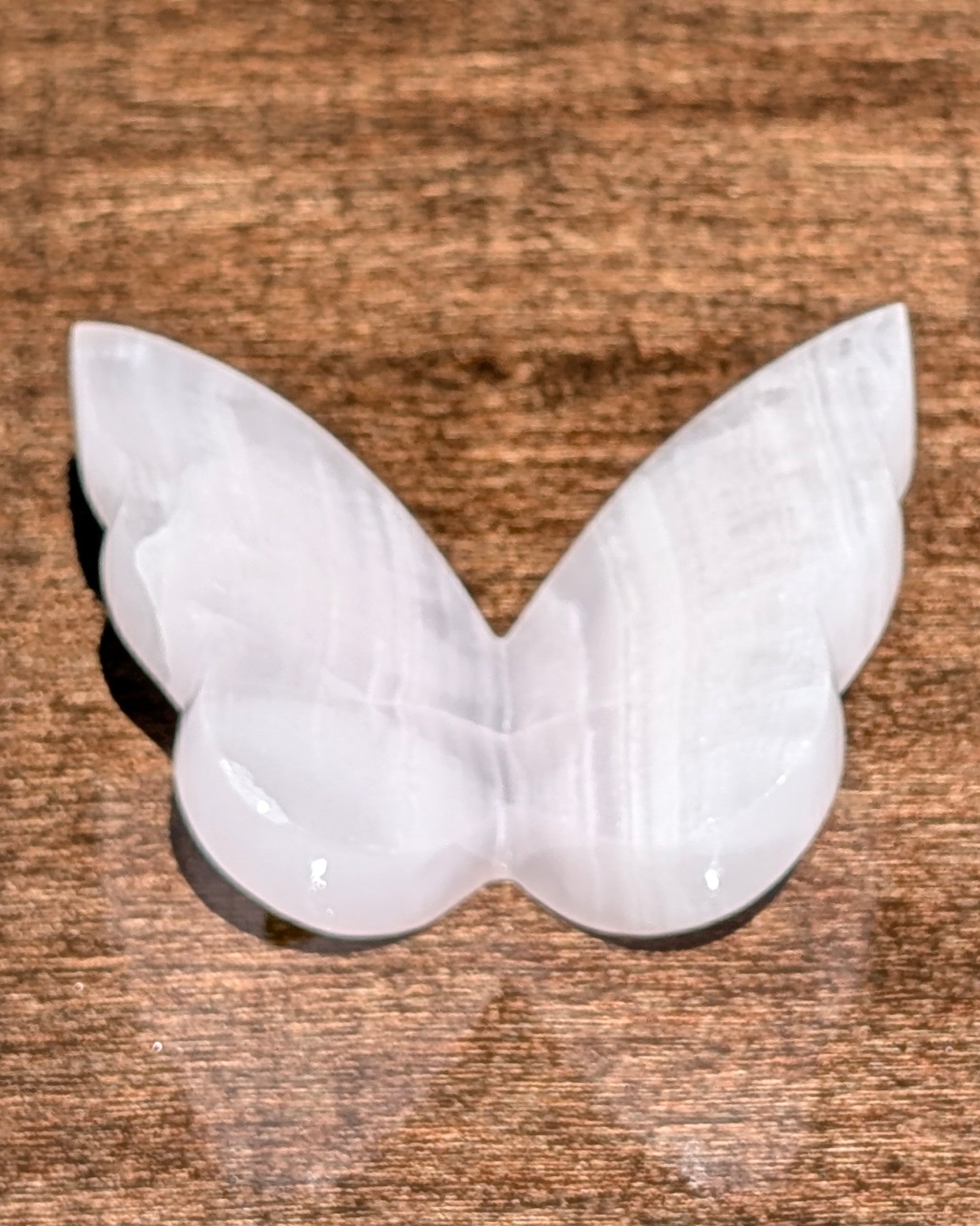 Pink Calcite Butterfly W