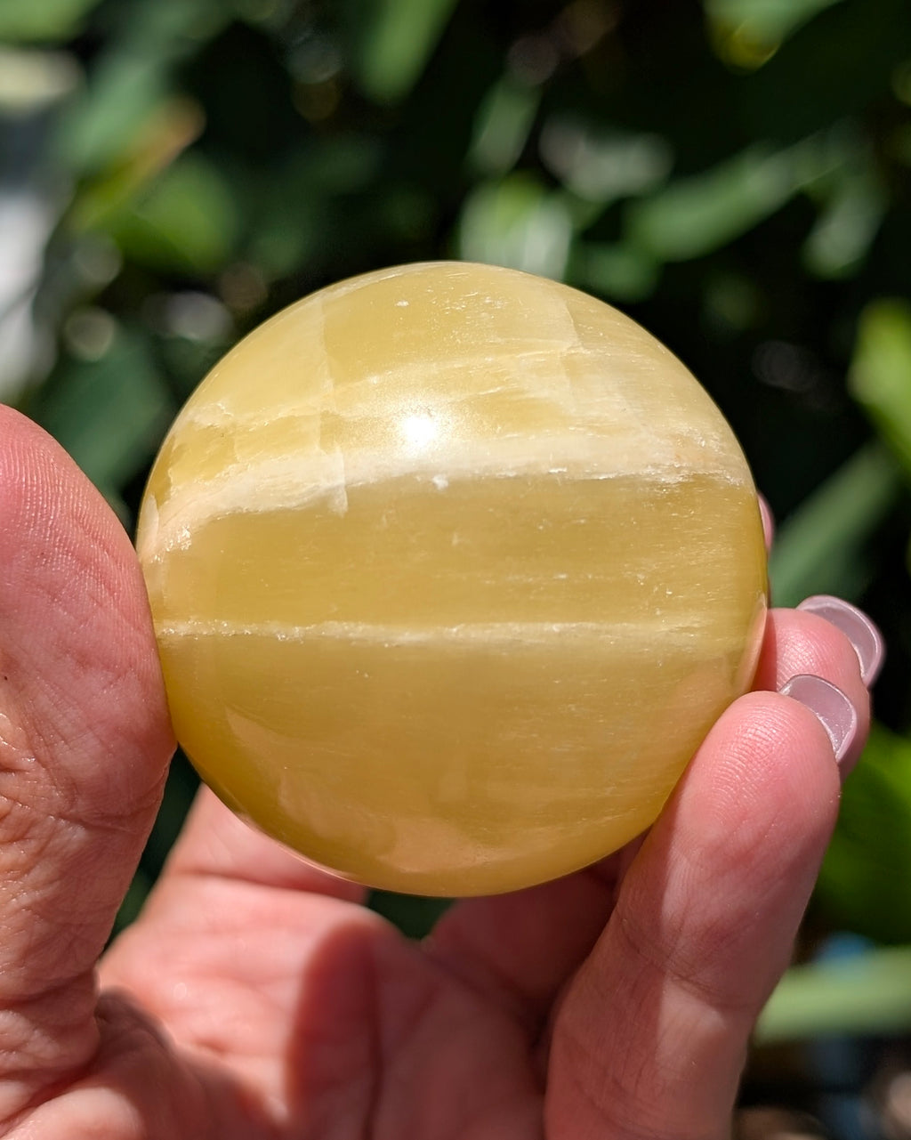 Yellow Calcite Sphere A